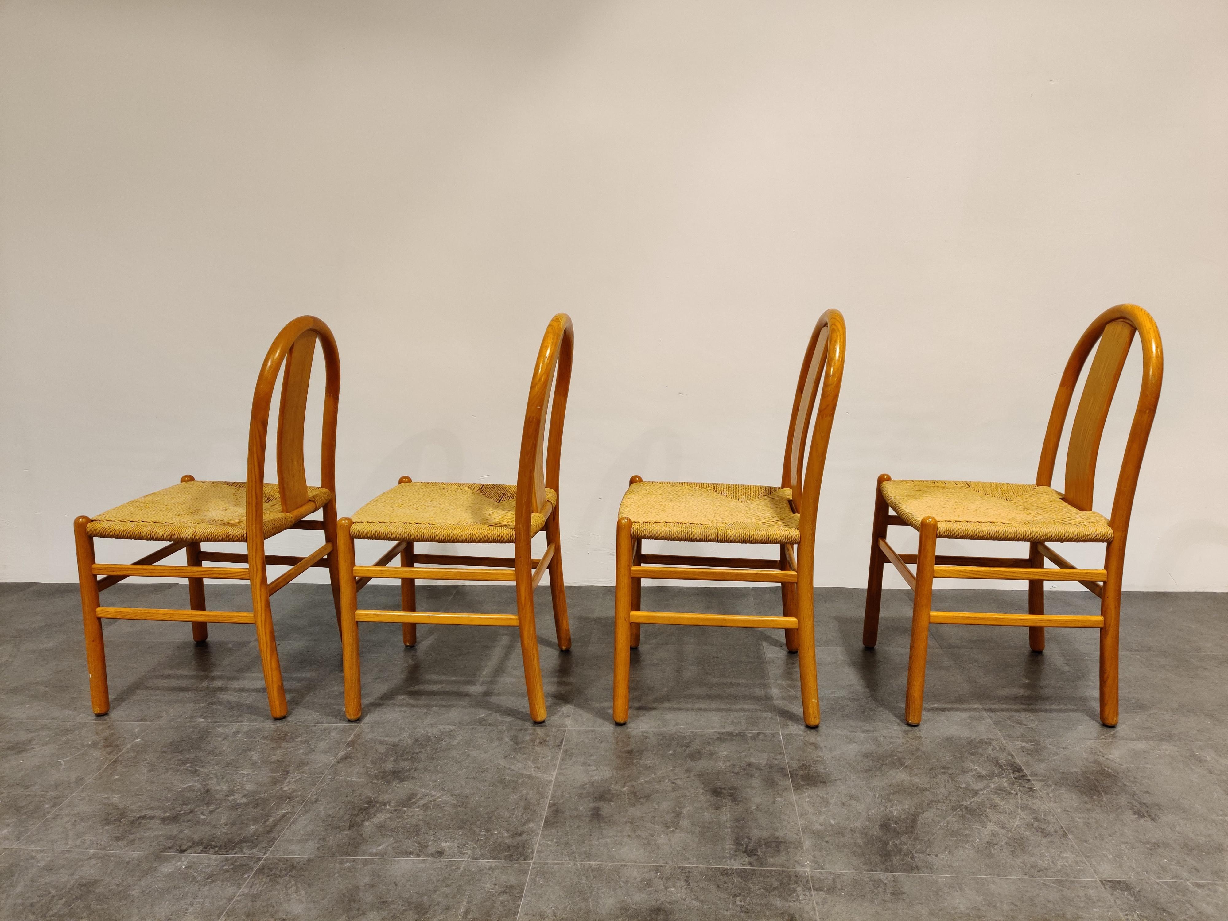 Midcentury Scandinavian Dining Chairs, Set of 4, 1960s In Excellent Condition For Sale In HEVERLEE, BE