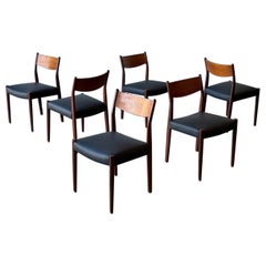 Mid-Century Scandinavian Dining Chairs - Set of Six