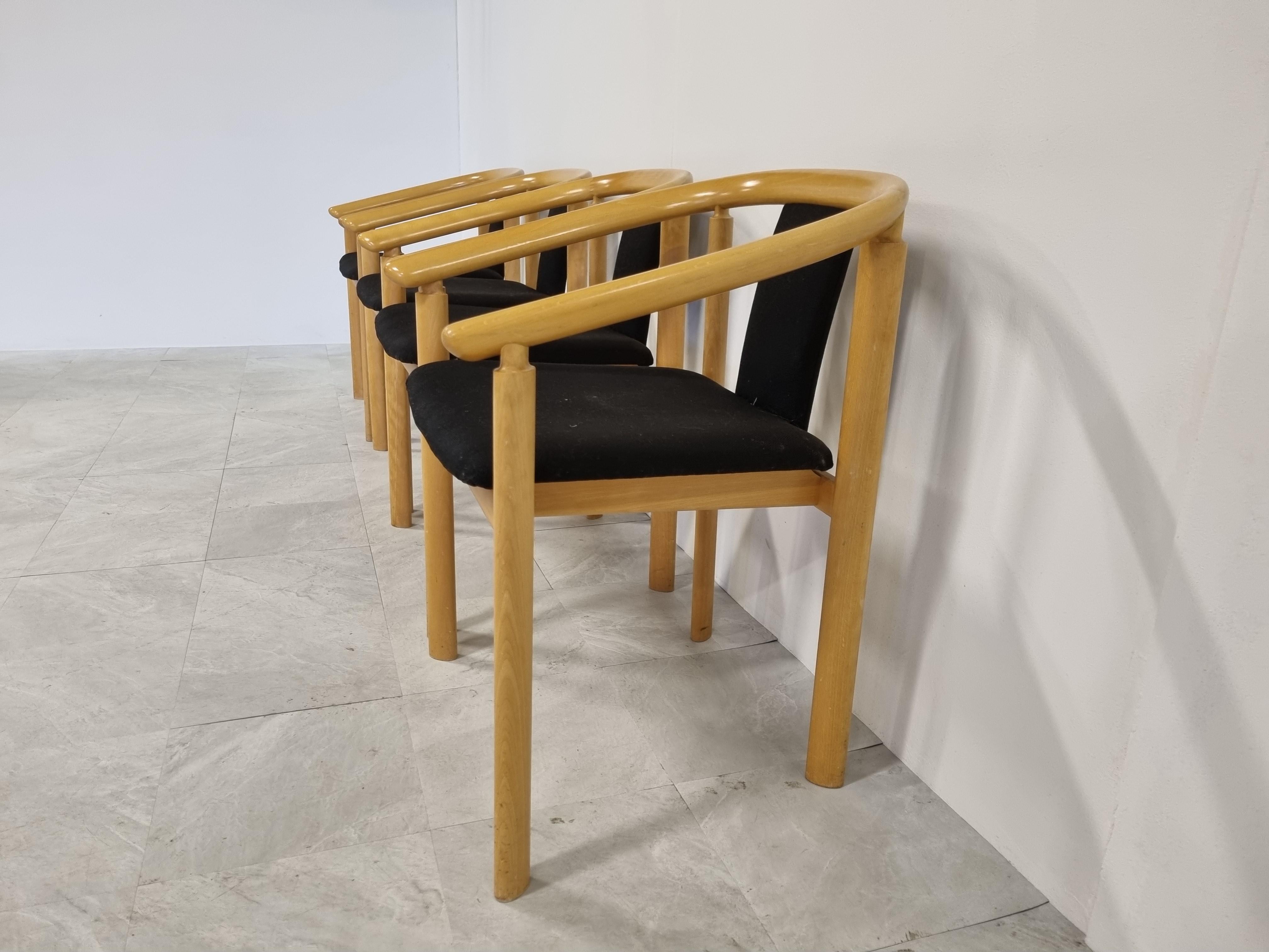 Mid Century Scandinavian Dining Chairs Skovby Mobler, Set of 4, 1970s In Good Condition In HEVERLEE, BE