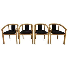 Sedie da pranzo scandinave di metà secolo Skovby Mobler, set di 4, anni '70