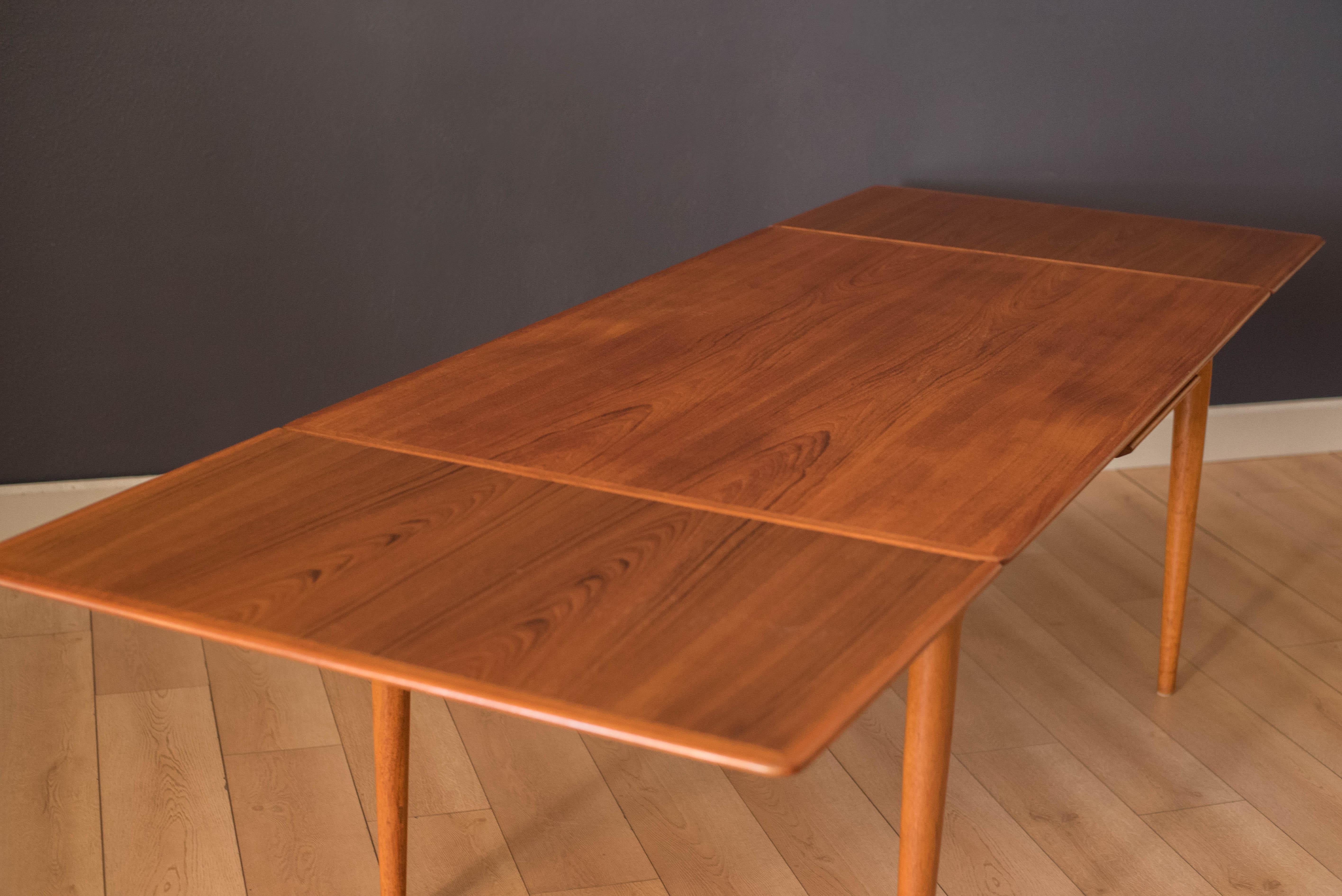 Mid Century Scandinavian Expandable Dining Table 1