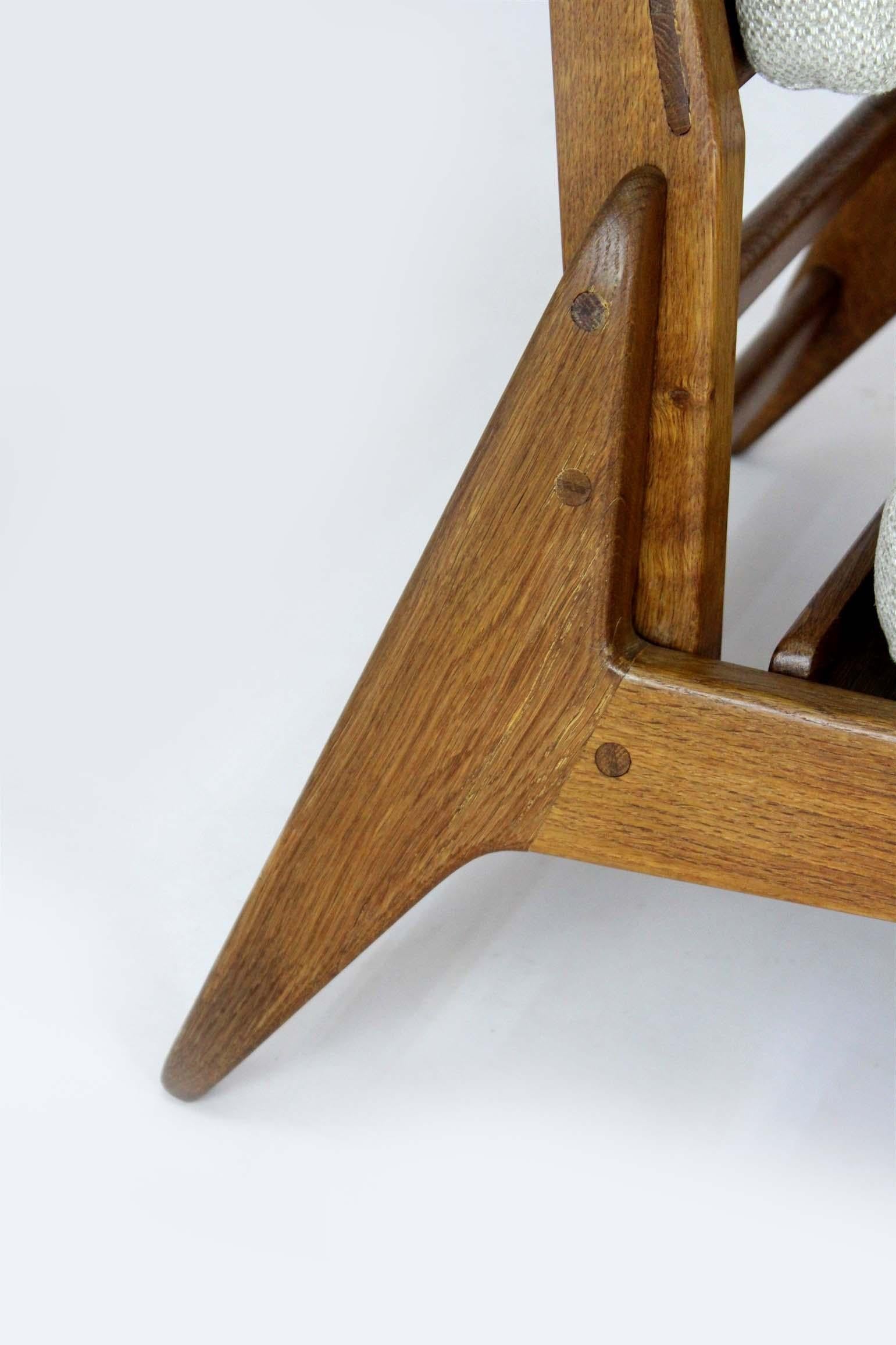 Mid-Century Scandinavian 'Hunting Chairs' Attributed to Uno Kristiansson, 1950s im Angebot 8