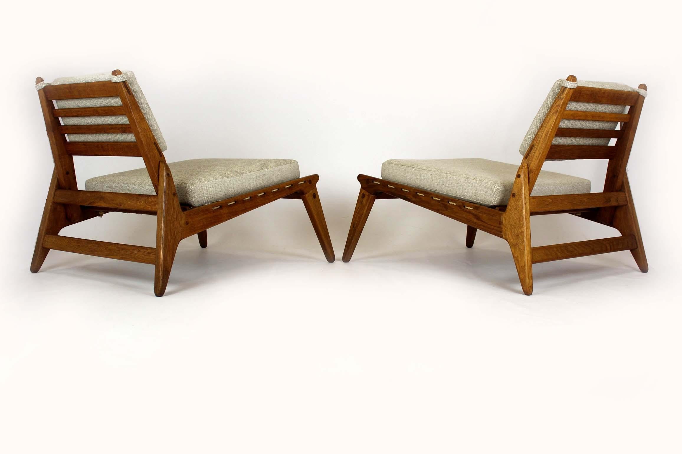 Mid-Century Scandinavian 'Hunting Chairs' Attributed to Uno Kristiansson, 1950s im Angebot 9