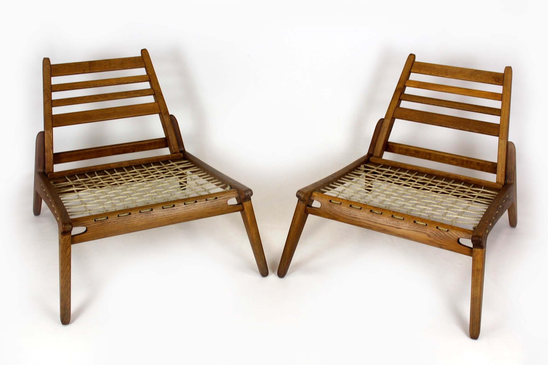 Mid-Century Scandinavian 'Hunting Chairs' Attributed to Uno Kristiansson, 1950s im Angebot 13