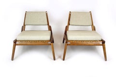 Sedie da caccia scandinave di metà secolo attribuite a Uno Kristiansson, anni '50