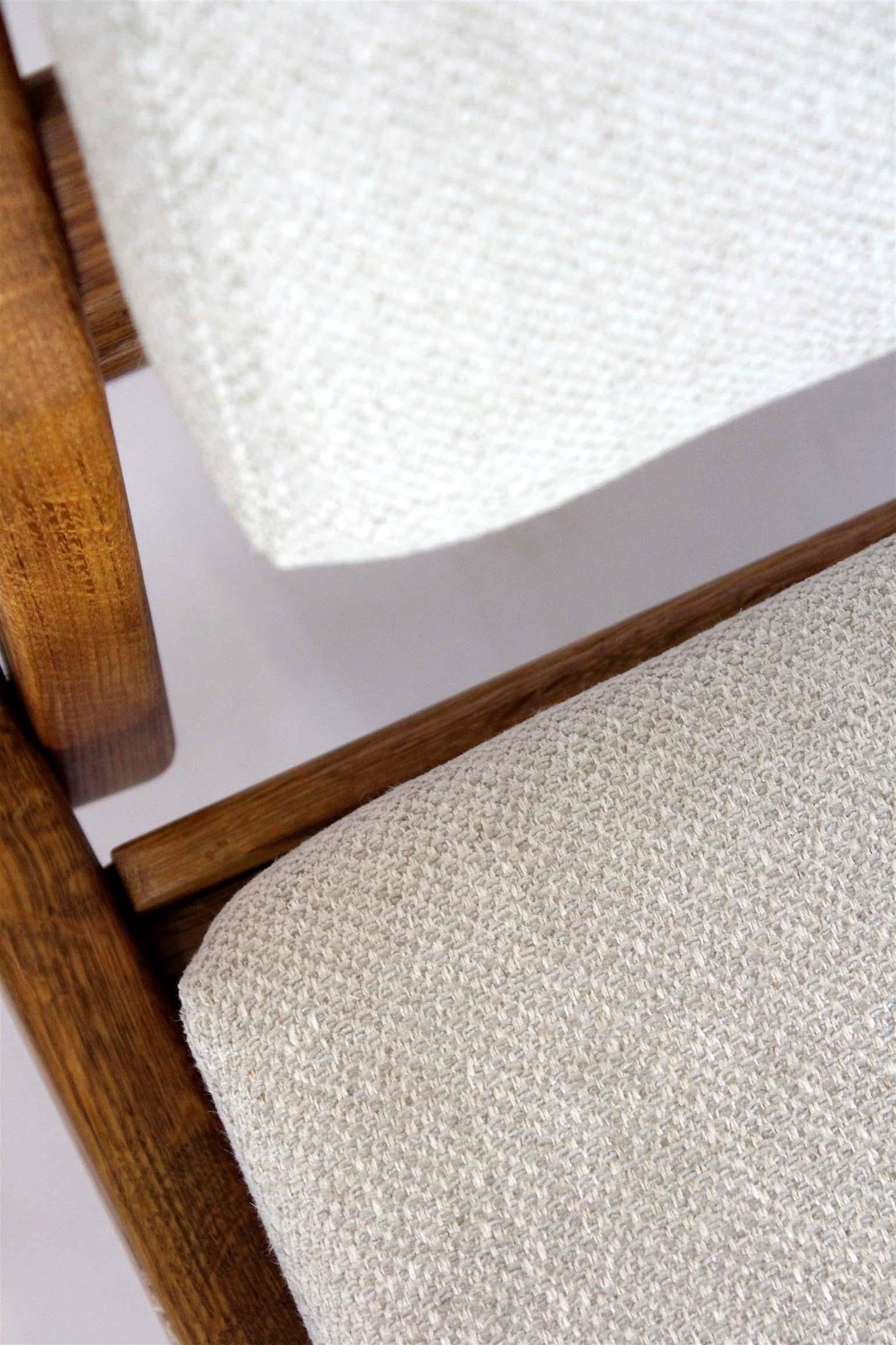 Mid-Century Scandinavian 'Hunting Chairs' Attributed to Uno Kristiansson, 1950s (Eichenholz) im Angebot