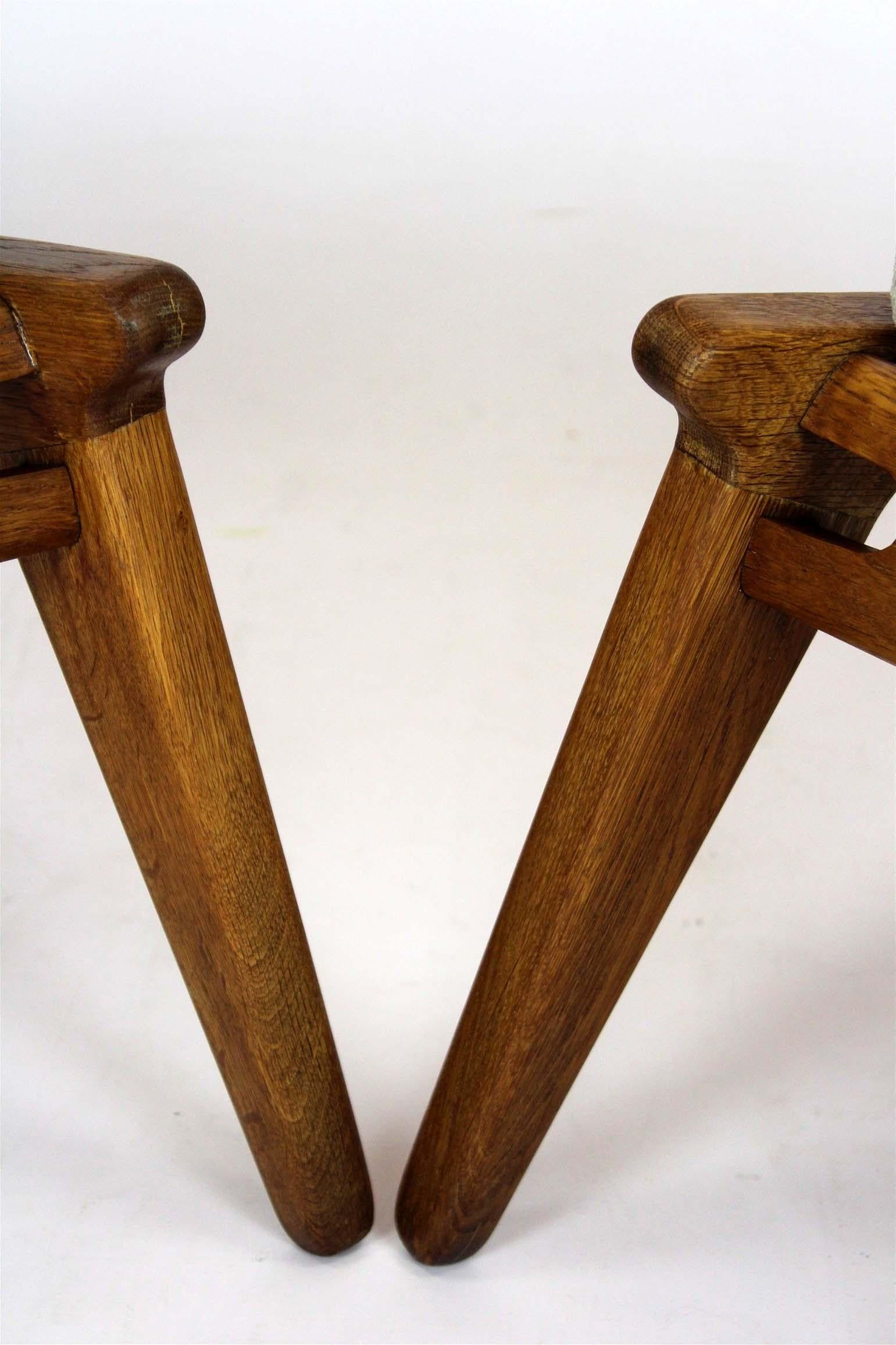 Mid-Century Scandinavian 'Hunting Chairs' Attributed to Uno Kristiansson, 1950s im Angebot 3