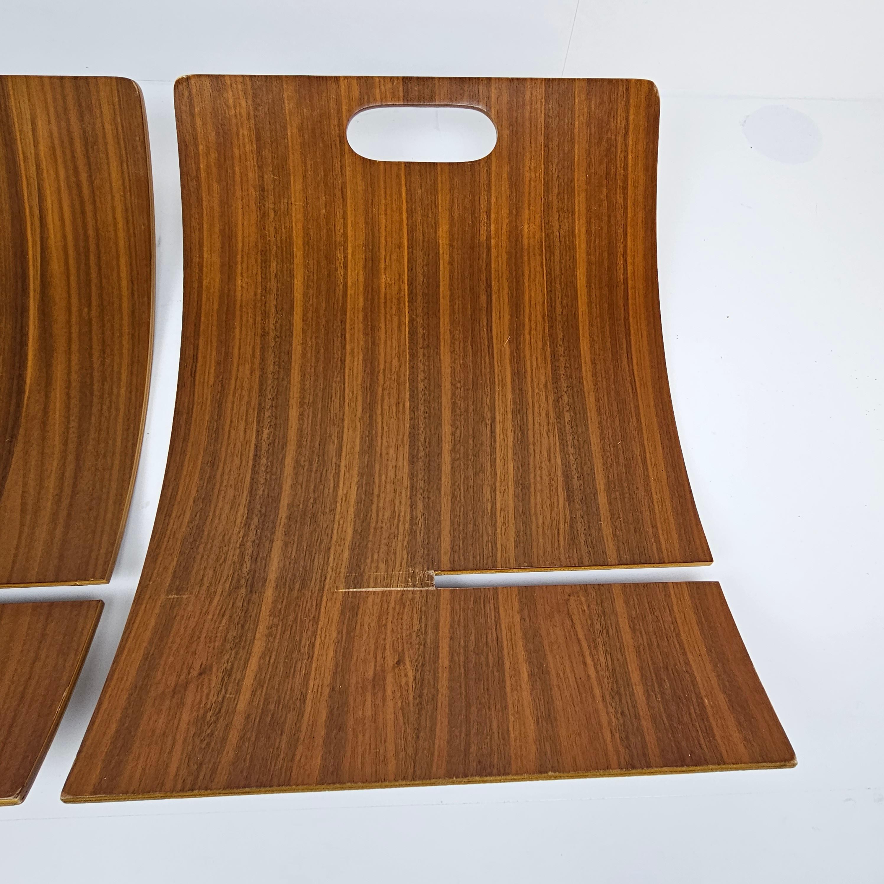 Portariviste scandinavo di metà secolo in compensato impiallacciato di teak, anni '70 in vendita 5