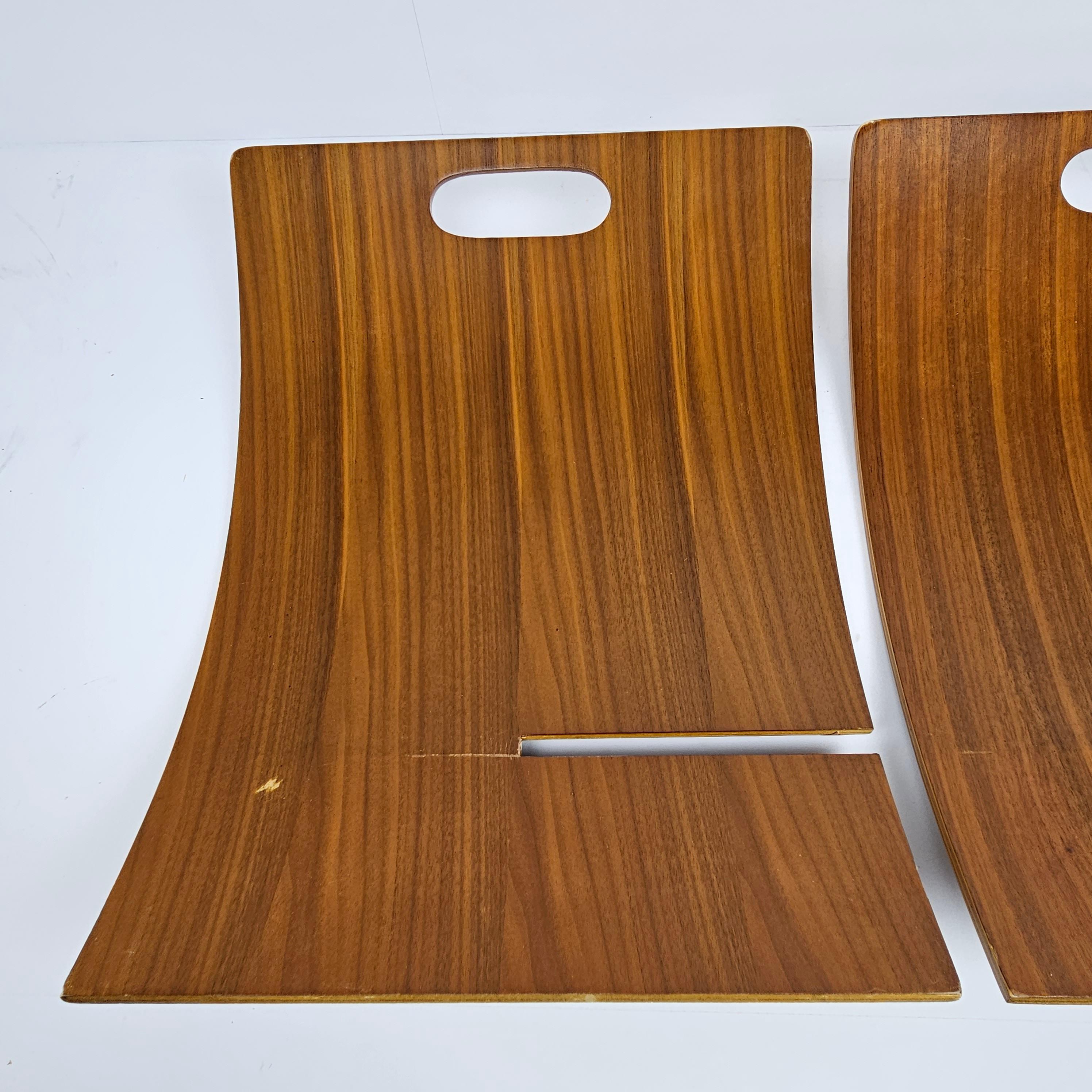 Portariviste scandinavo di metà secolo in compensato impiallacciato di teak, anni '70 in vendita 6