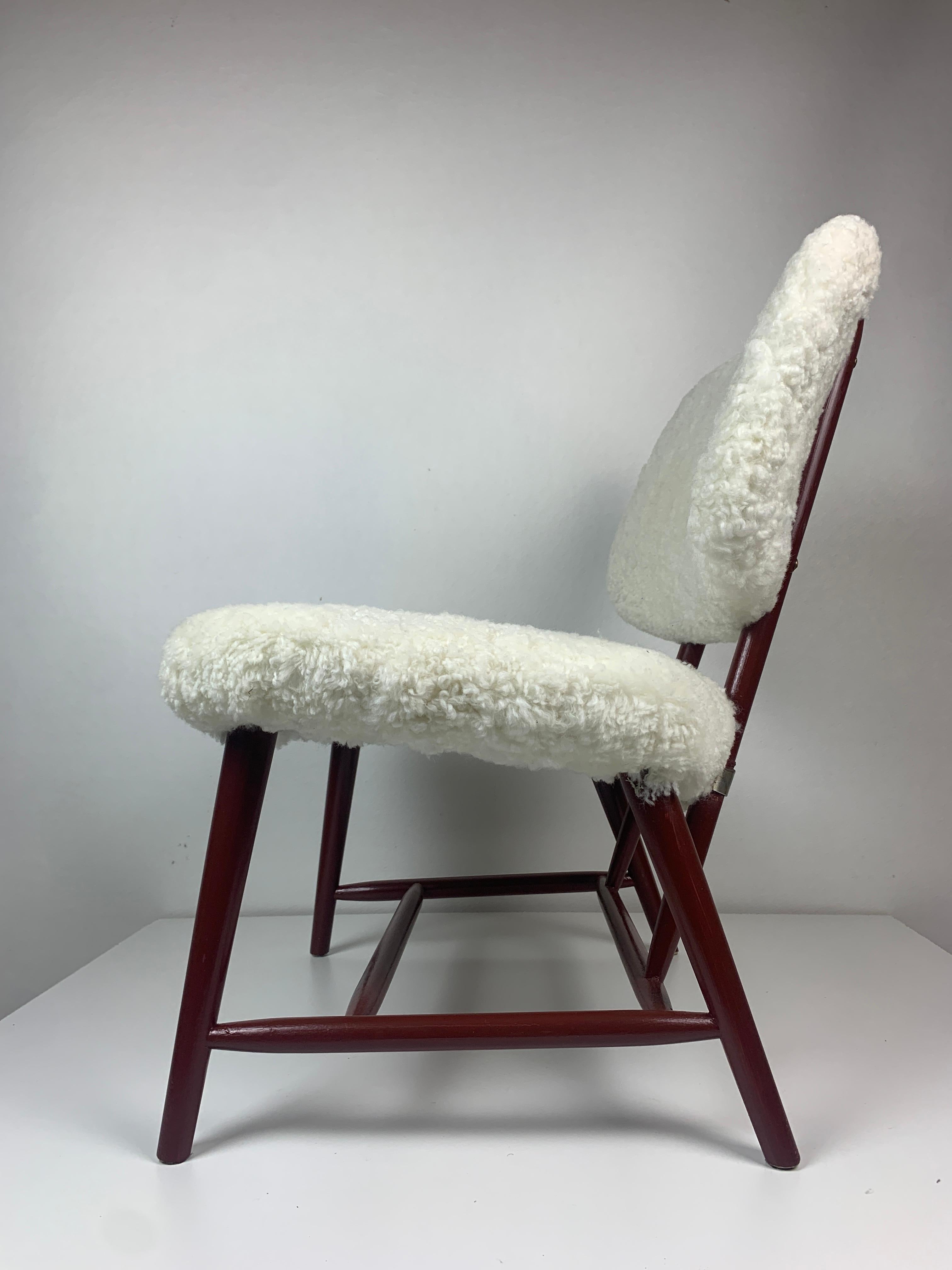 Sedia da salotto o poltrona scandinava di metà secolo modello Teve di Alf Svensson in vendita 6