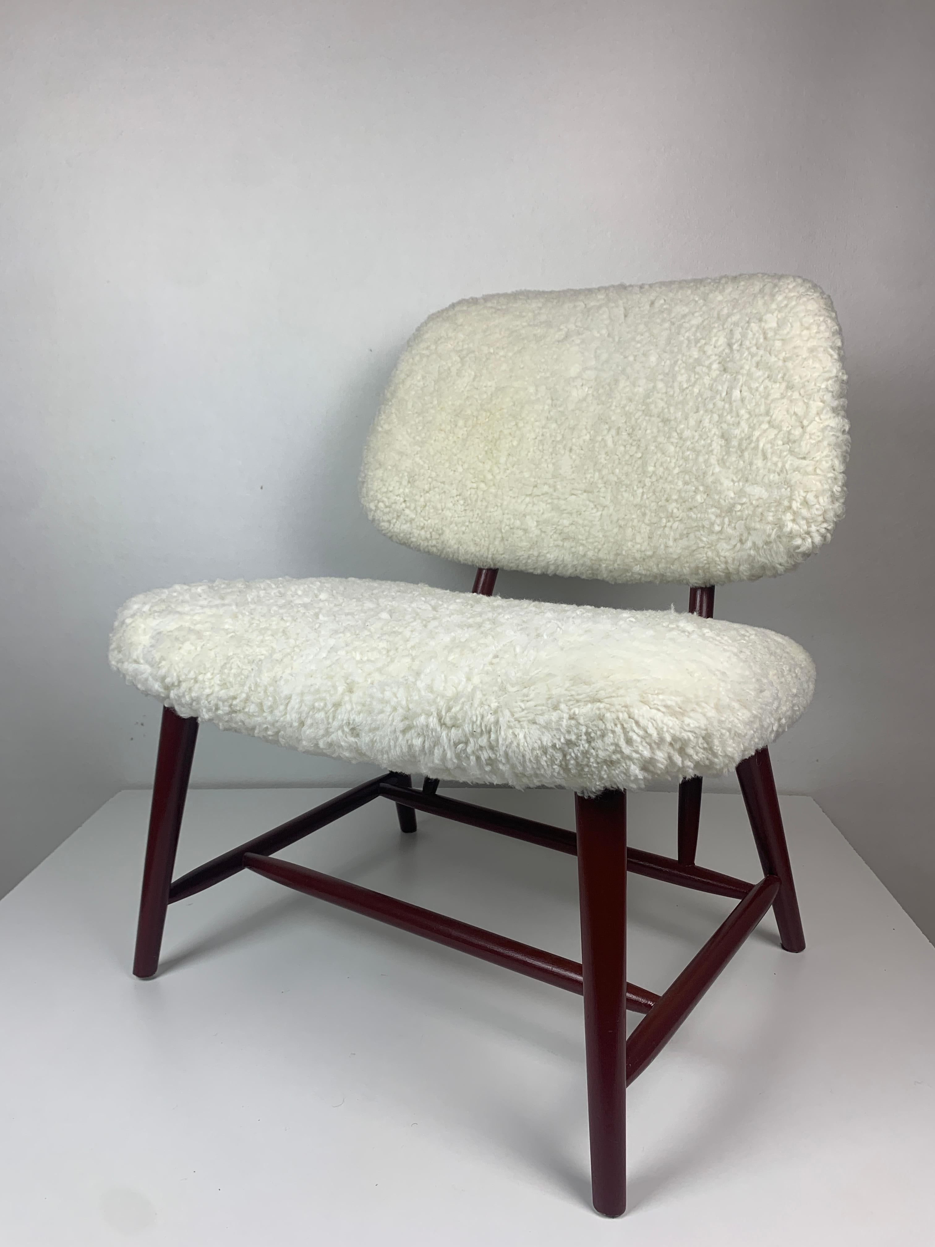 Sedia da salotto o poltrona scandinava di metà secolo modello Teve di Alf Svensson in vendita 7
