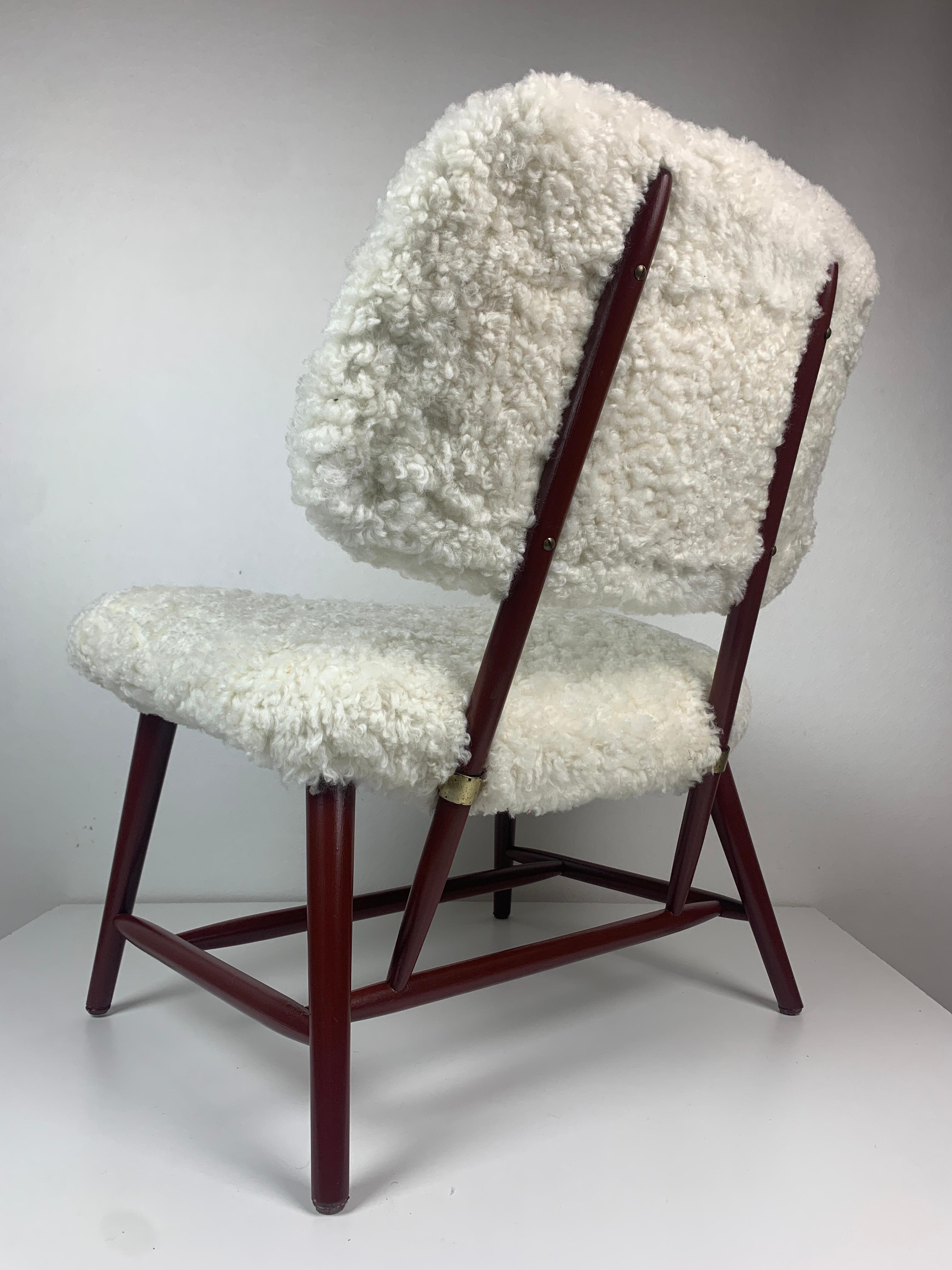 Mid-Century Skandinavisches Modell Teve Lounge- oder Easy Chair von Alf Svensson, Mid-Century im Angebot 12