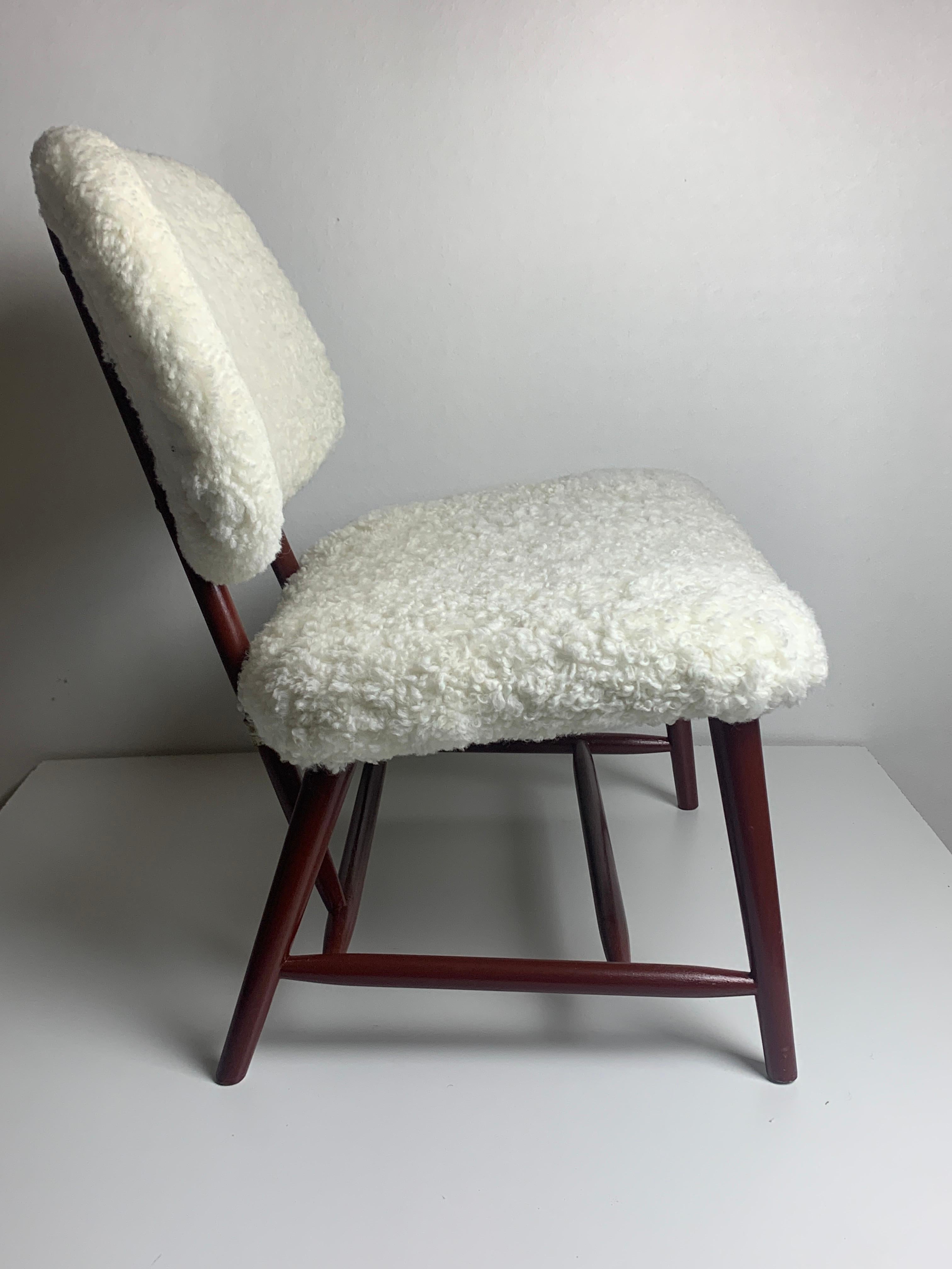 Svedese Sedia da salotto o poltrona scandinava di metà secolo modello Teve di Alf Svensson in vendita