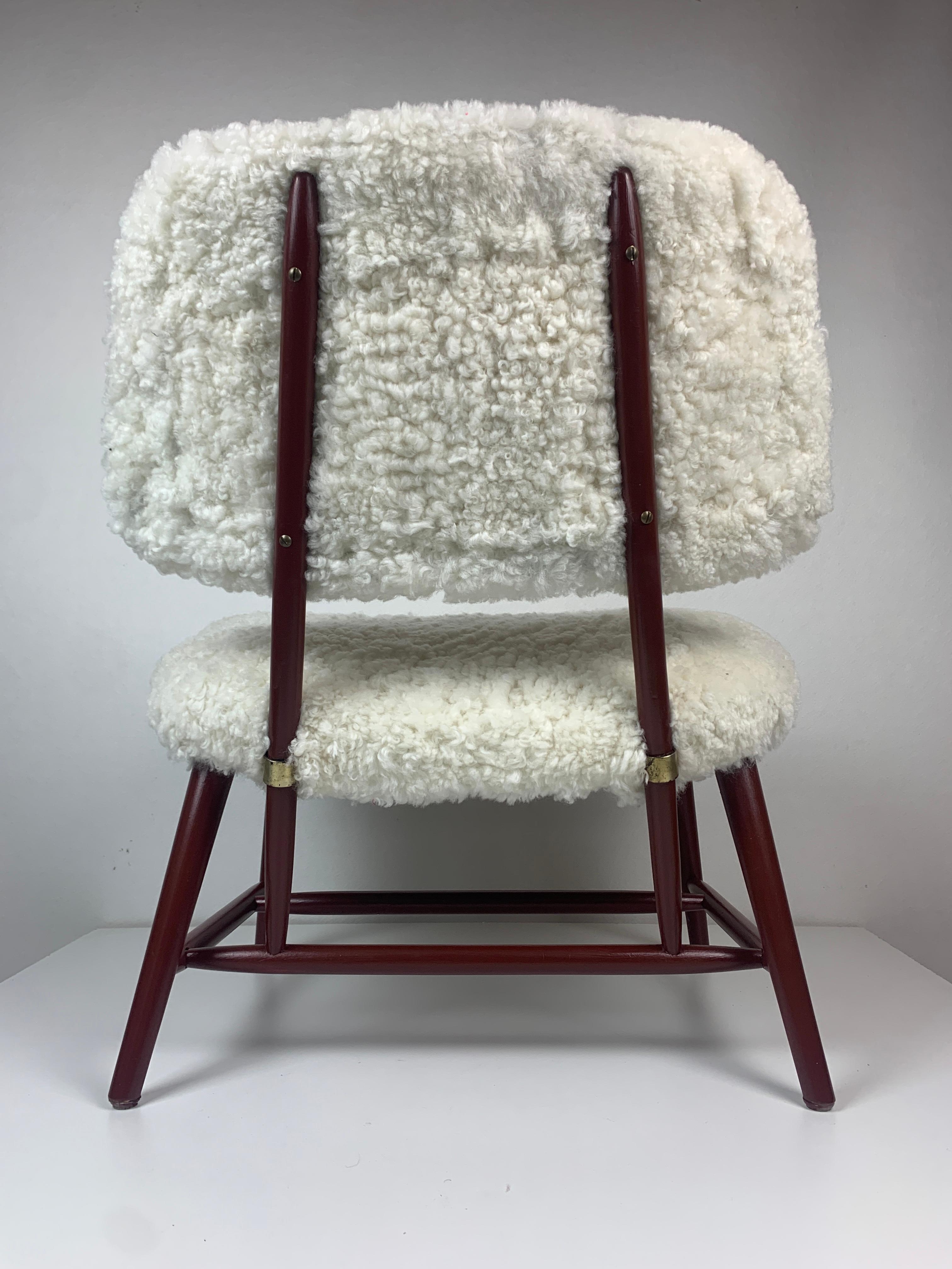 Mid-Century Skandinavisches Modell Teve Lounge- oder Easy Chair von Alf Svensson, Mid-Century (Schwedisch) im Angebot