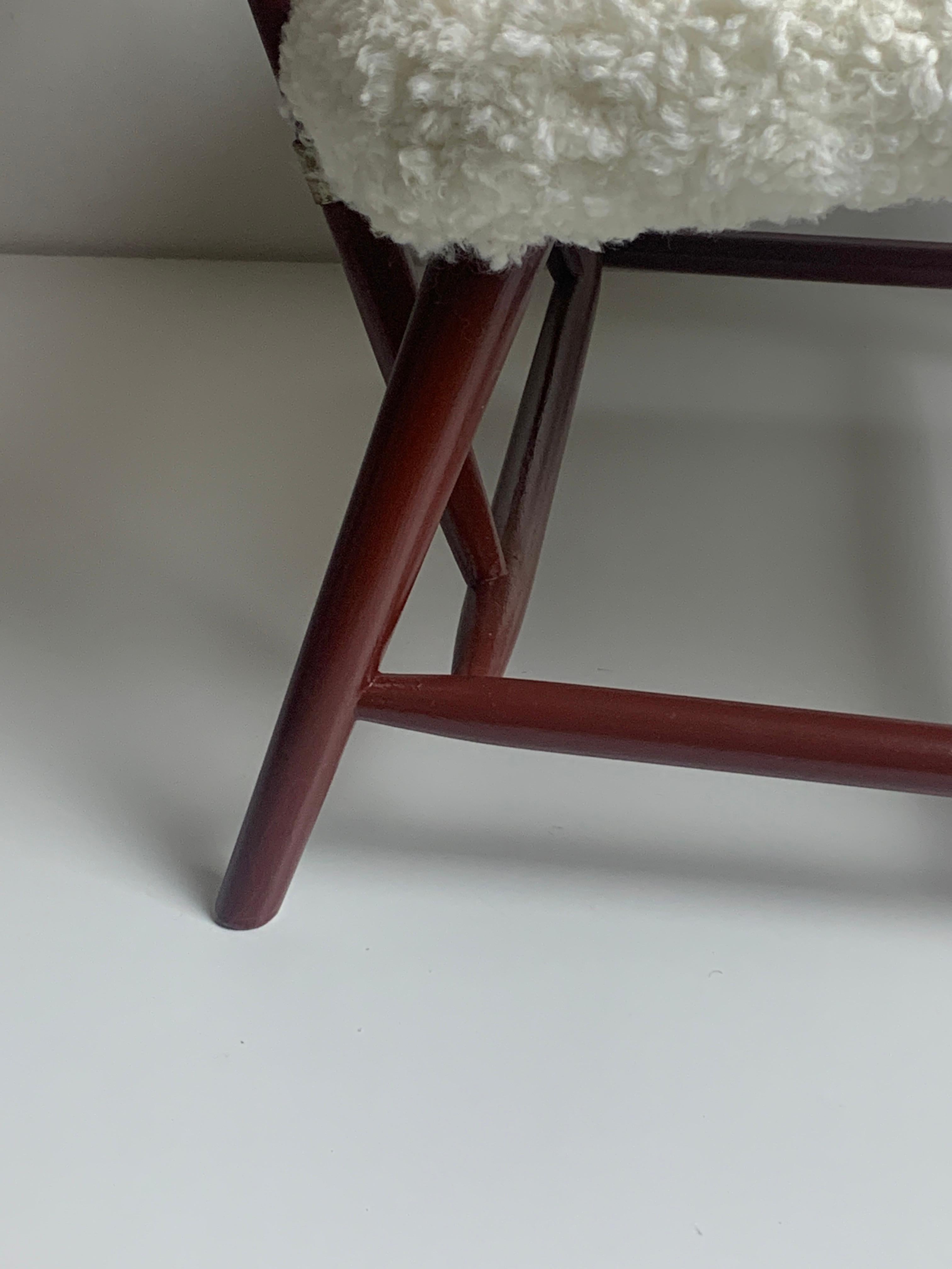 Sedia da salotto o poltrona scandinava di metà secolo modello Teve di Alf Svensson In condizioni buone in vendita a Zaandam, NL