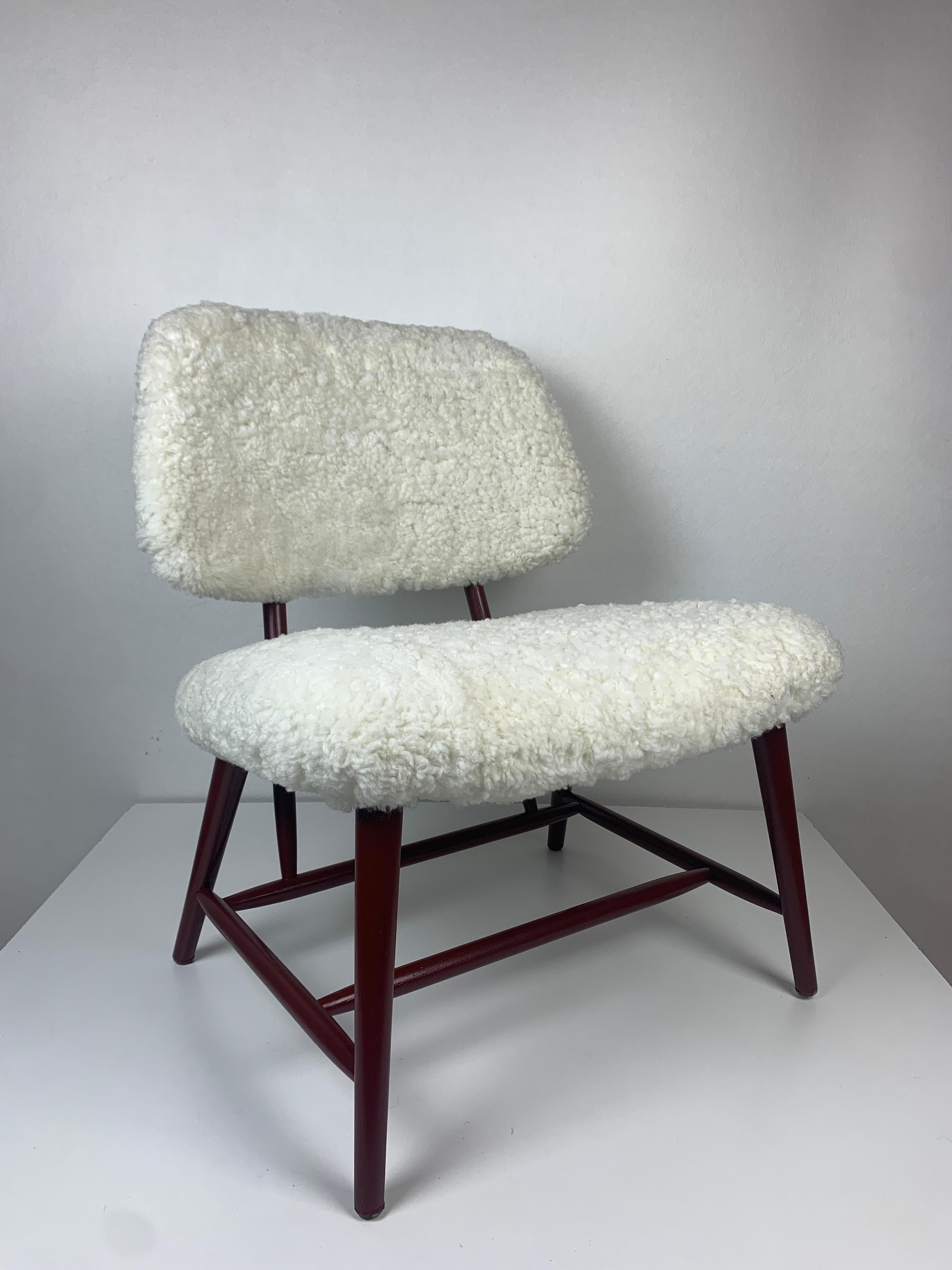 Mid-Century Skandinavisches Modell Teve Lounge- oder Easy Chair von Alf Svensson, Mid-Century im Angebot 2