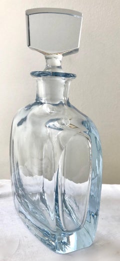 Mid-Century Scandinavian Modern Art Glass, Strombergshyttan Bottle & Stopper