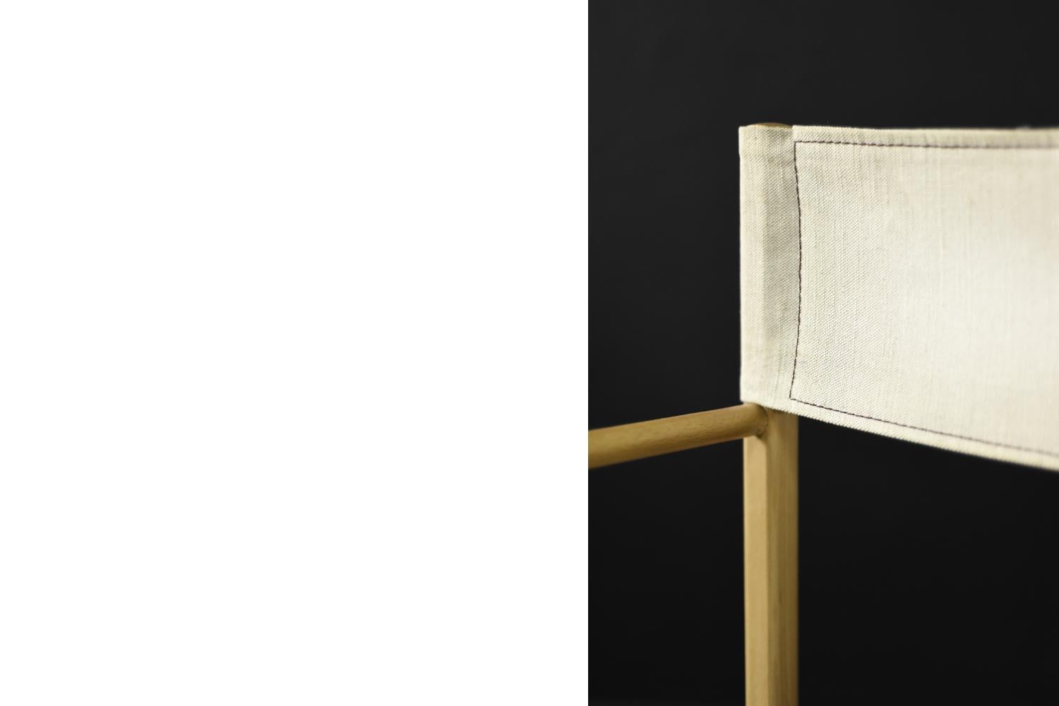 Sillas de director Safari de haya y lona, modernas escandinavas de mediados de siglo, años 60 en venta 2