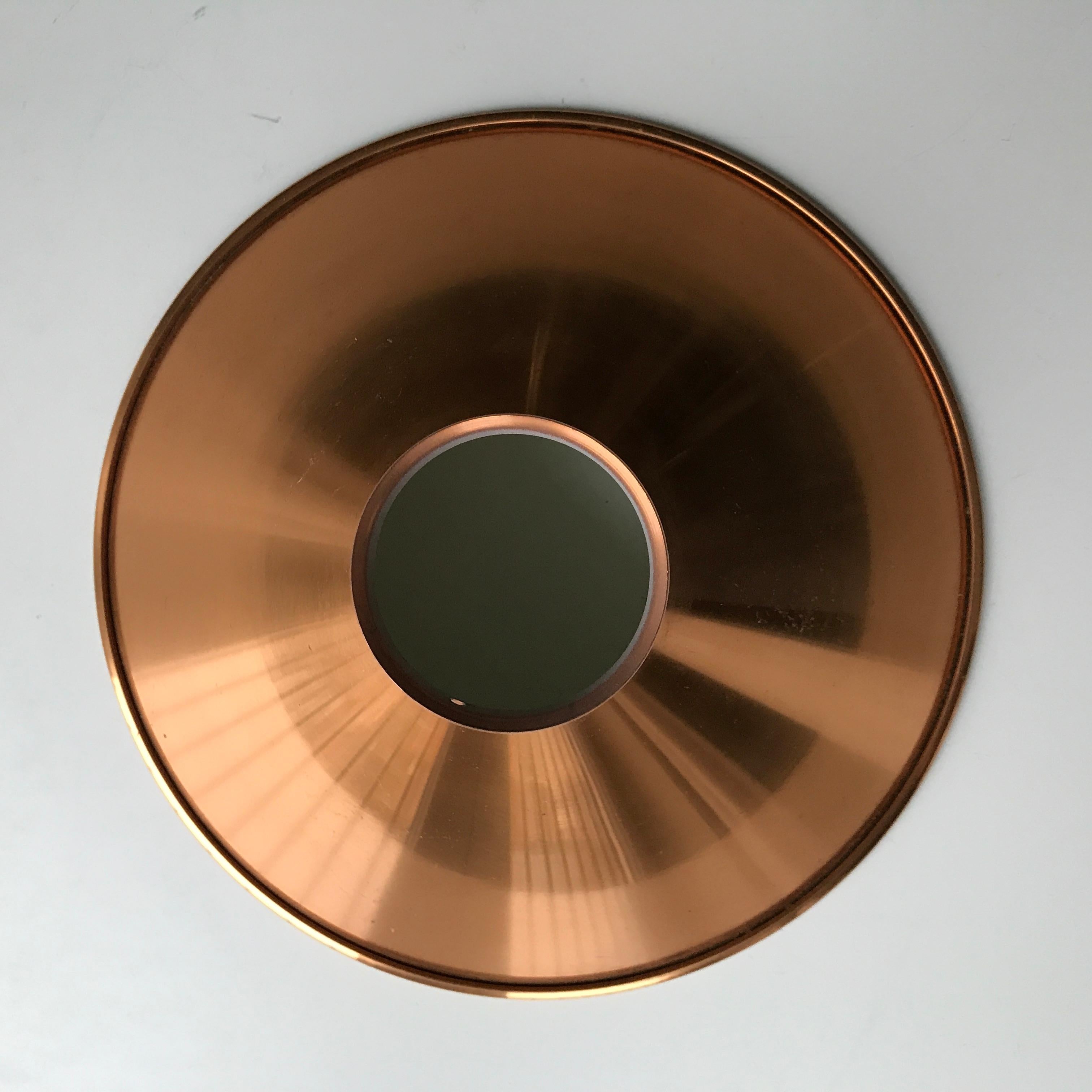 MID-CENTURY Scandinavian Modern Conic Shaped Copper Pendants 5