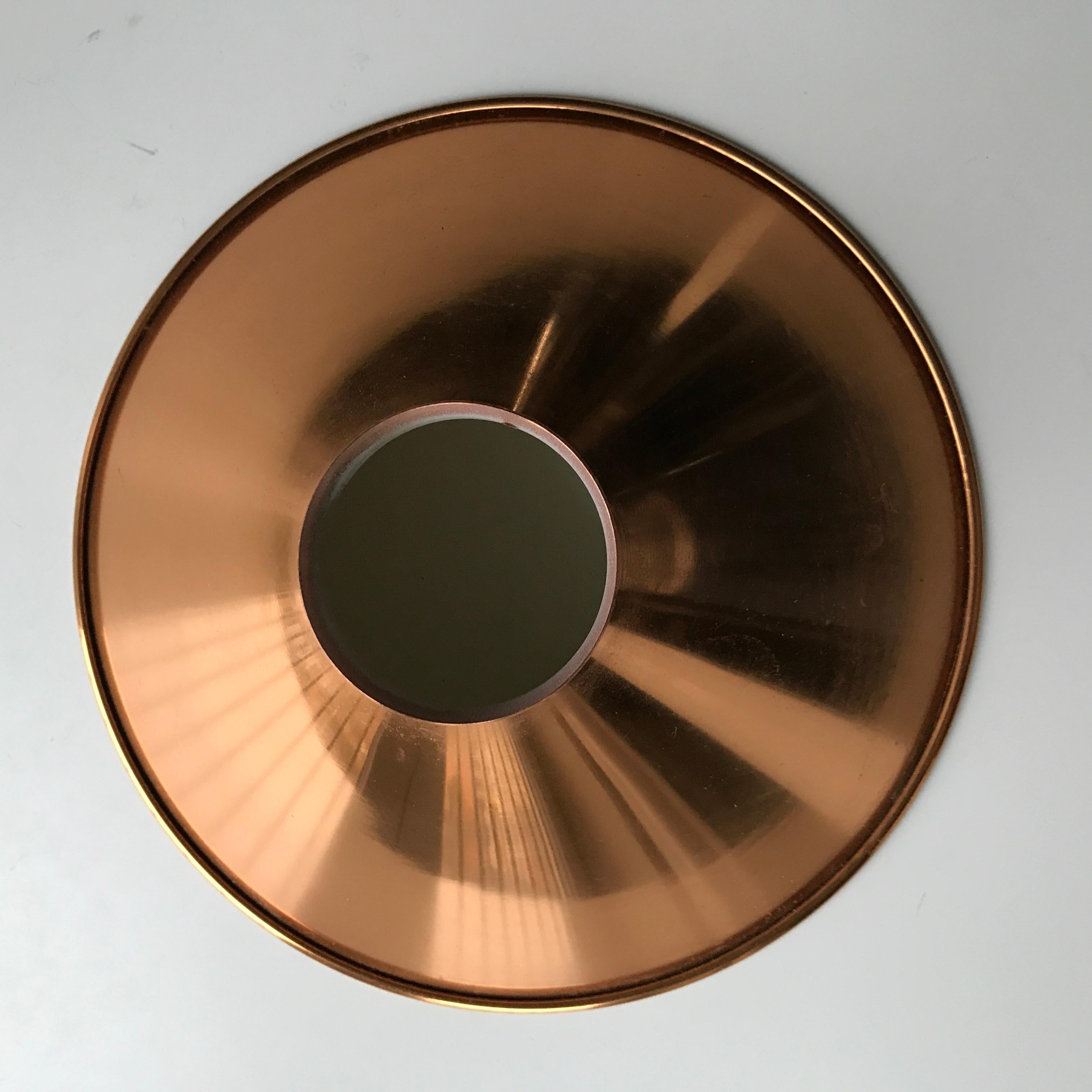 MID-CENTURY Scandinavian Modern Conic Shaped Copper Pendants 7