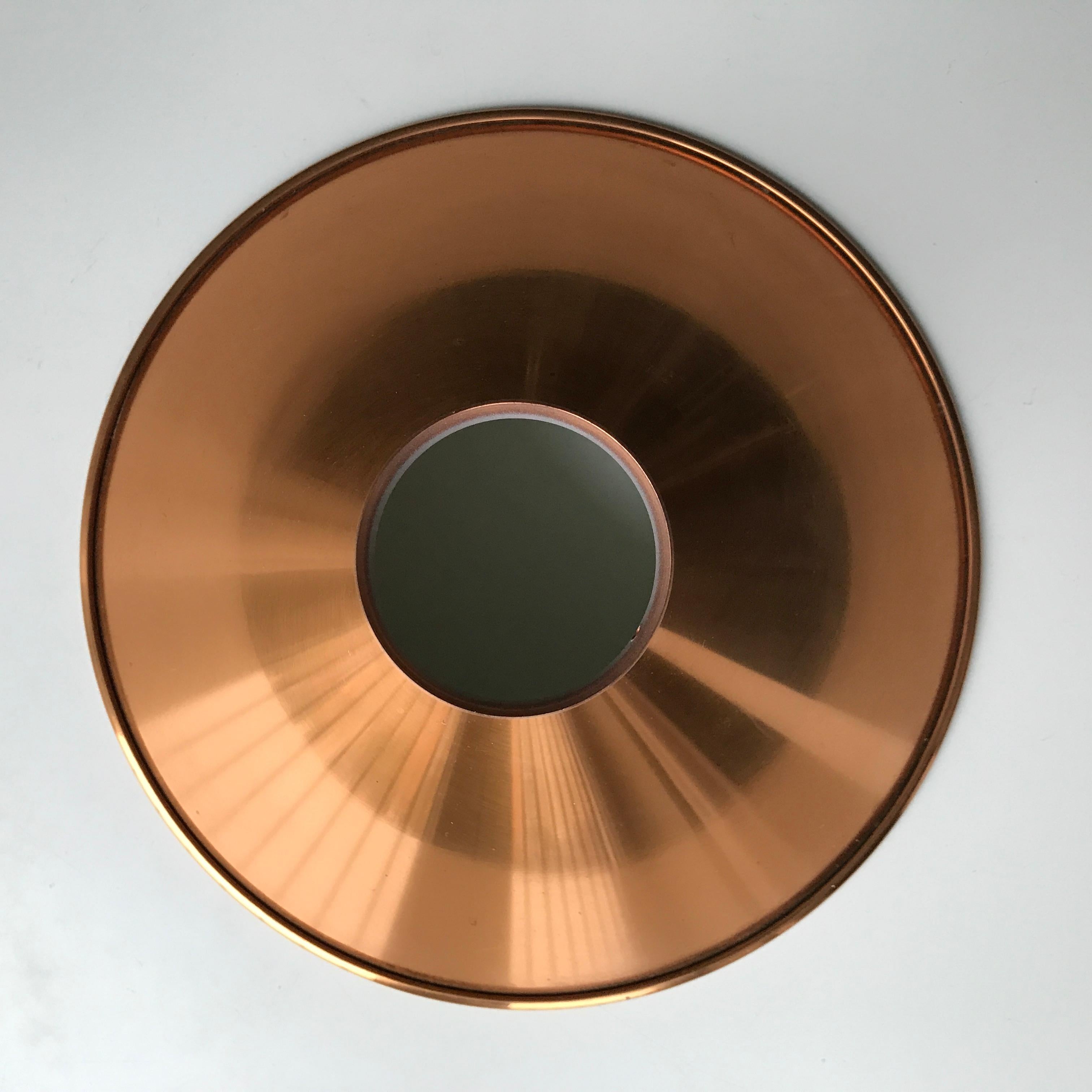 MID-CENTURY Scandinavian Modern Conic Shaped Copper Pendants 2
