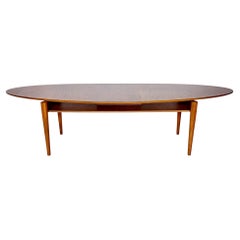 Mid-Century Modern Floating Surfboard Coffee Table, 1990s