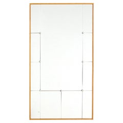 Mid century Scandinavian modern harlequin mirror