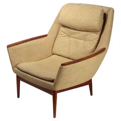 Mid Century Scandinavian Modern  Hjelle Hielle Lounge Chair Made in Norway