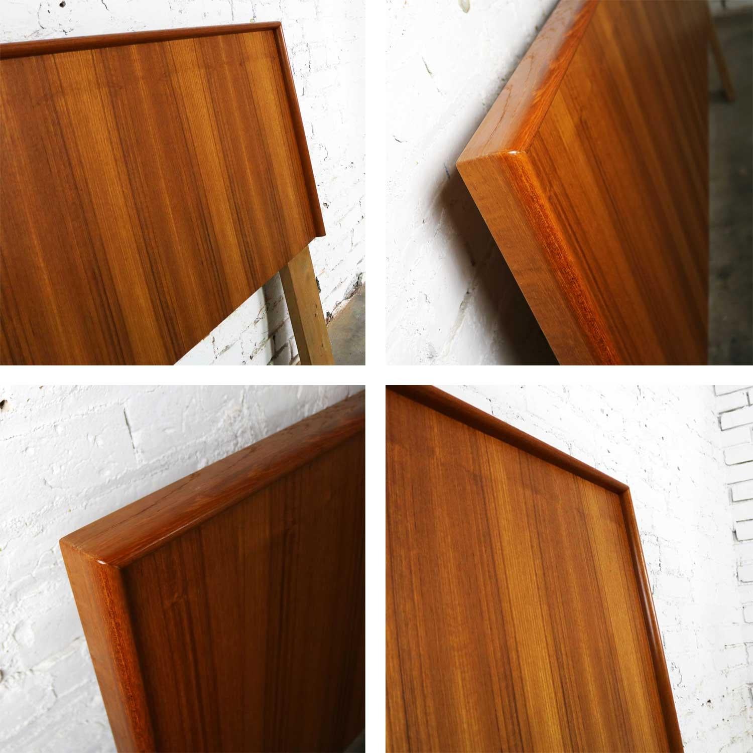 Midcentury Scandinavian Modern King Size Headboard in Teak 7