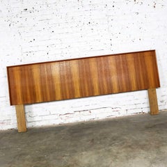 Midcentury Scandinavian Modern King Size Headboard in Teak