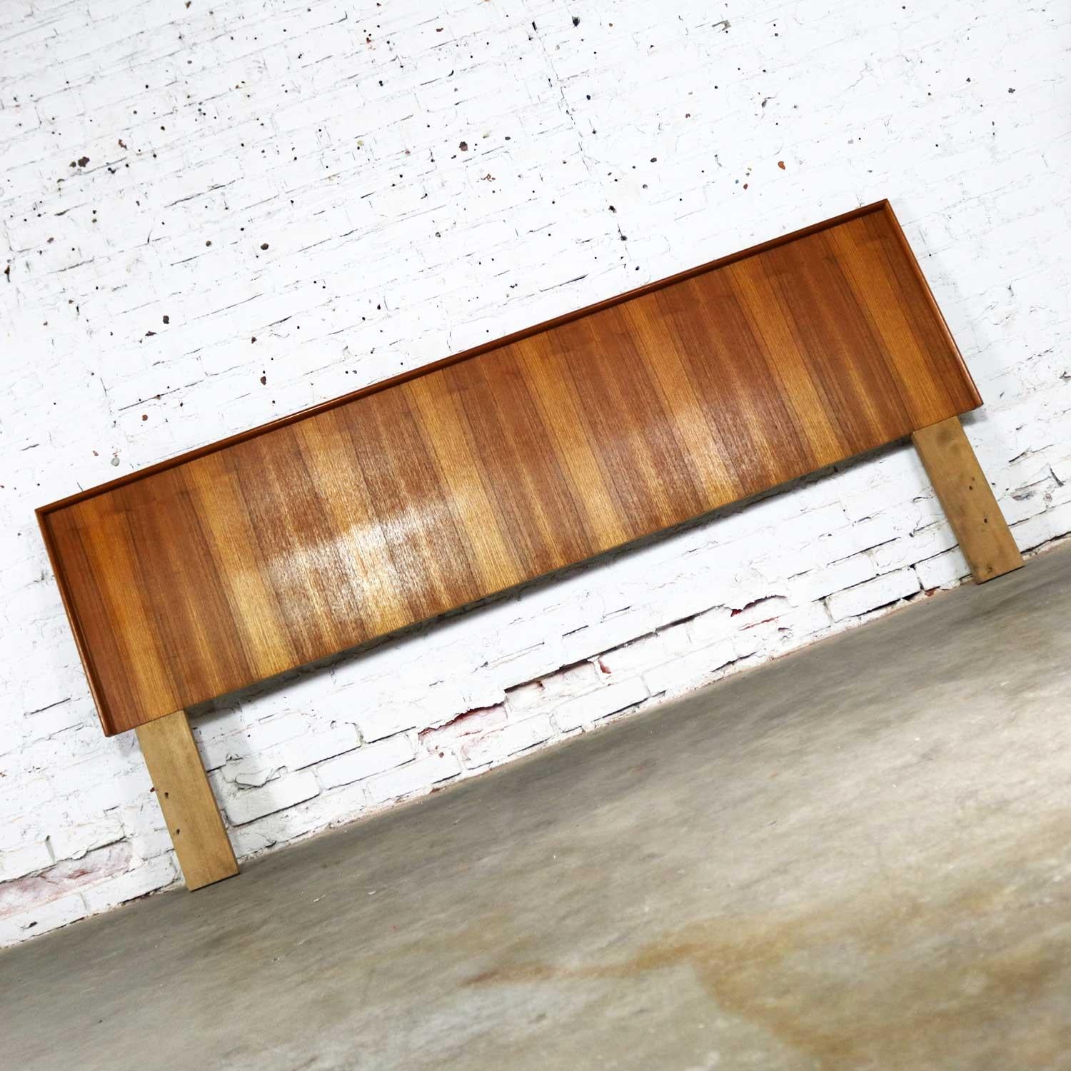 20th Century Midcentury Scandinavian Modern King Size Headboard in Teak
