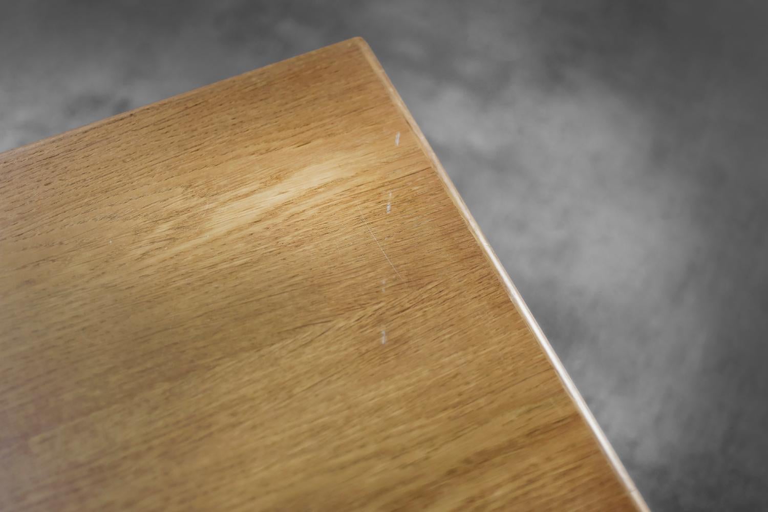 Mid-Century Scandinavian Modern Low Brown Oak Coffee Table by Karl-Erik Ekselius For Sale 9