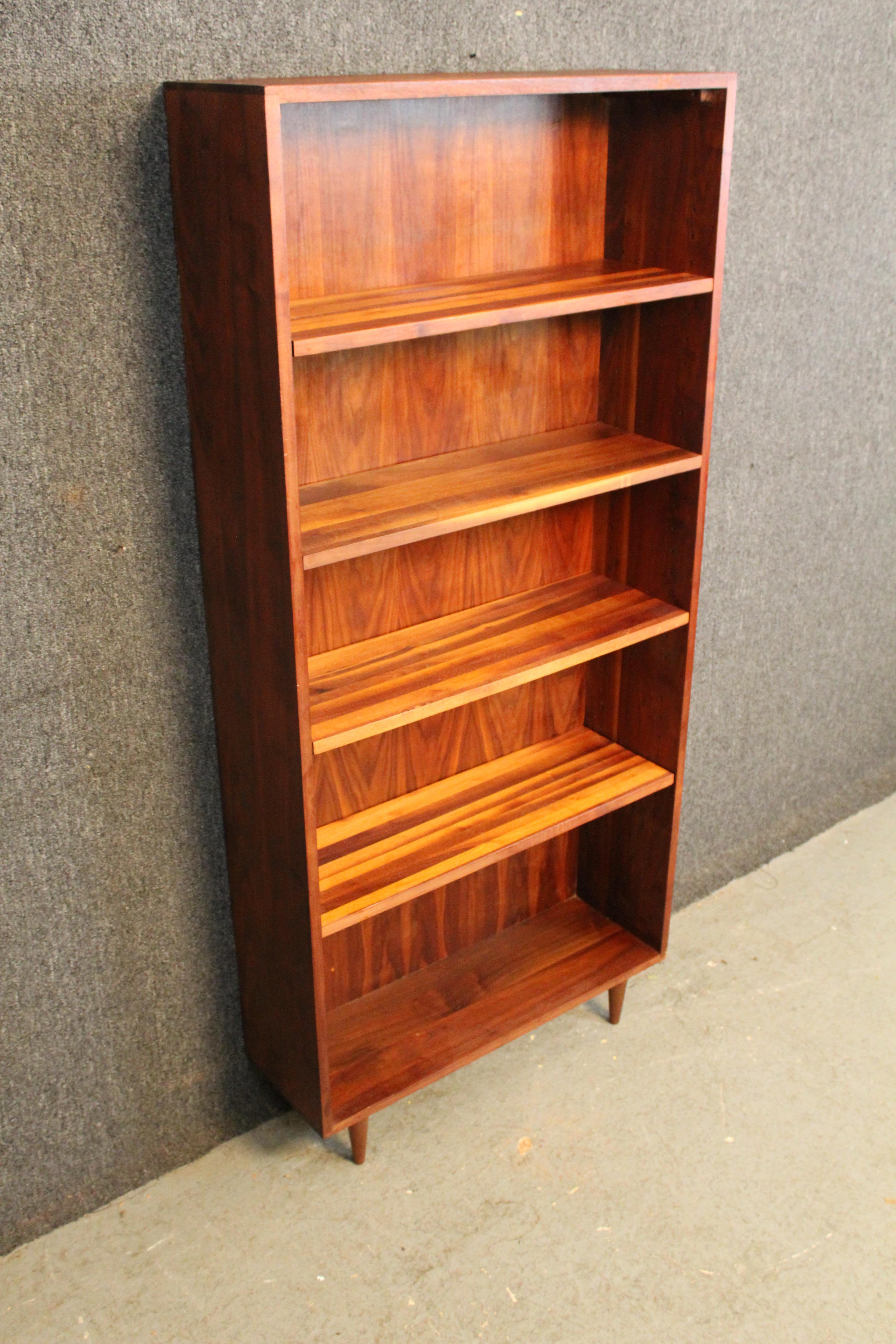Mid-Century Modern Mid-Century Scandinavian Modern Rosewood Bookcase For Sale