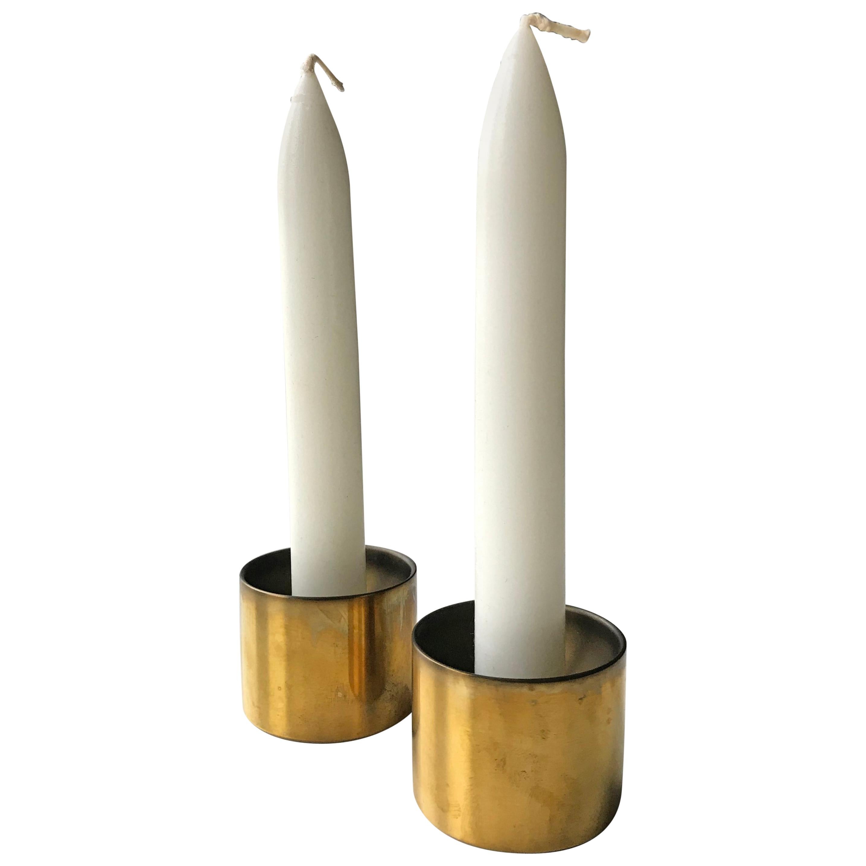 Mid-Century Scandinavian Modern Stelton of Denmark Brass Chandeliers For Sale