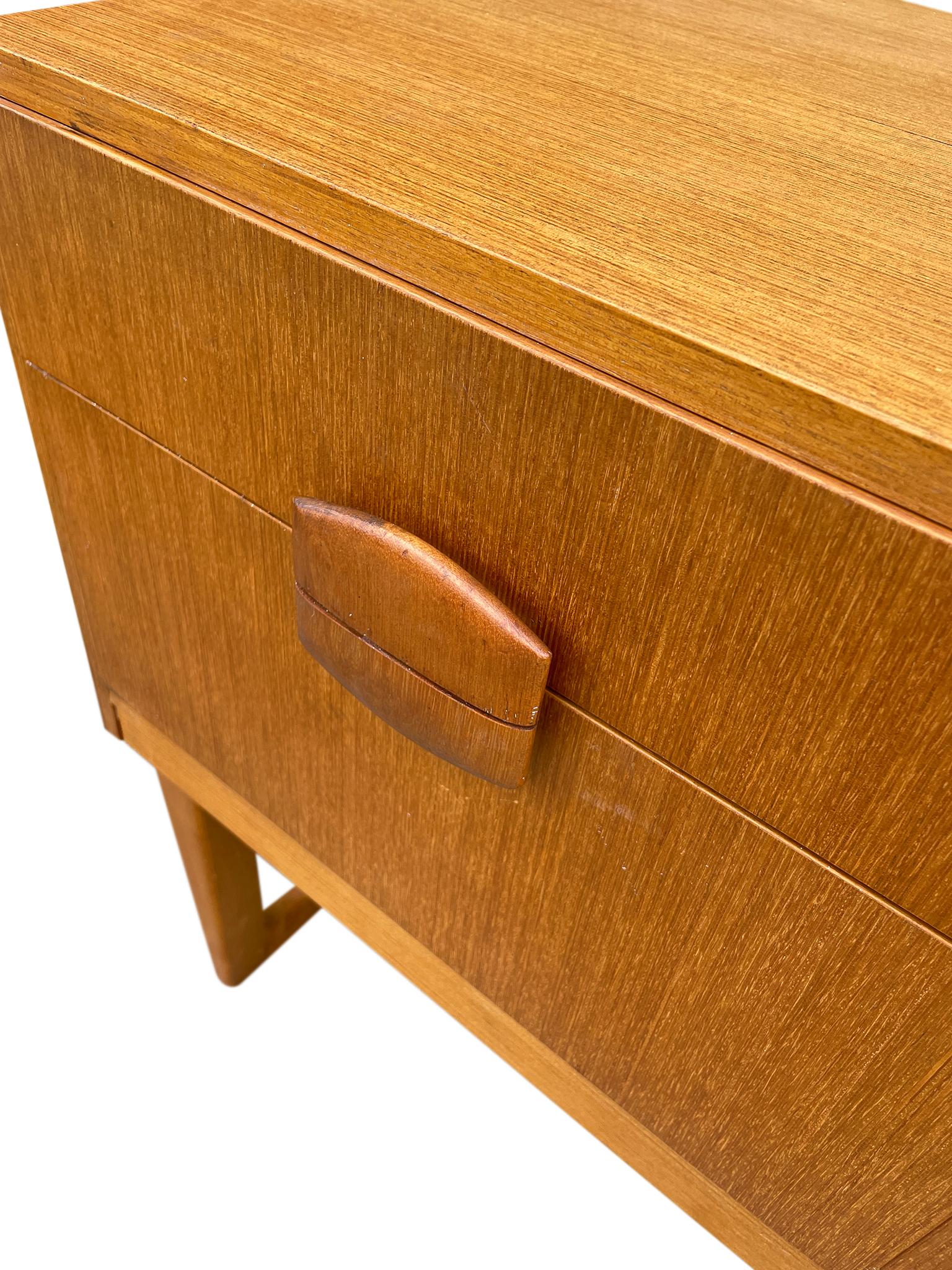 Norwegian Mid Century Scandinavian Modern Teak Low 6 Drawer Credenza Dresser