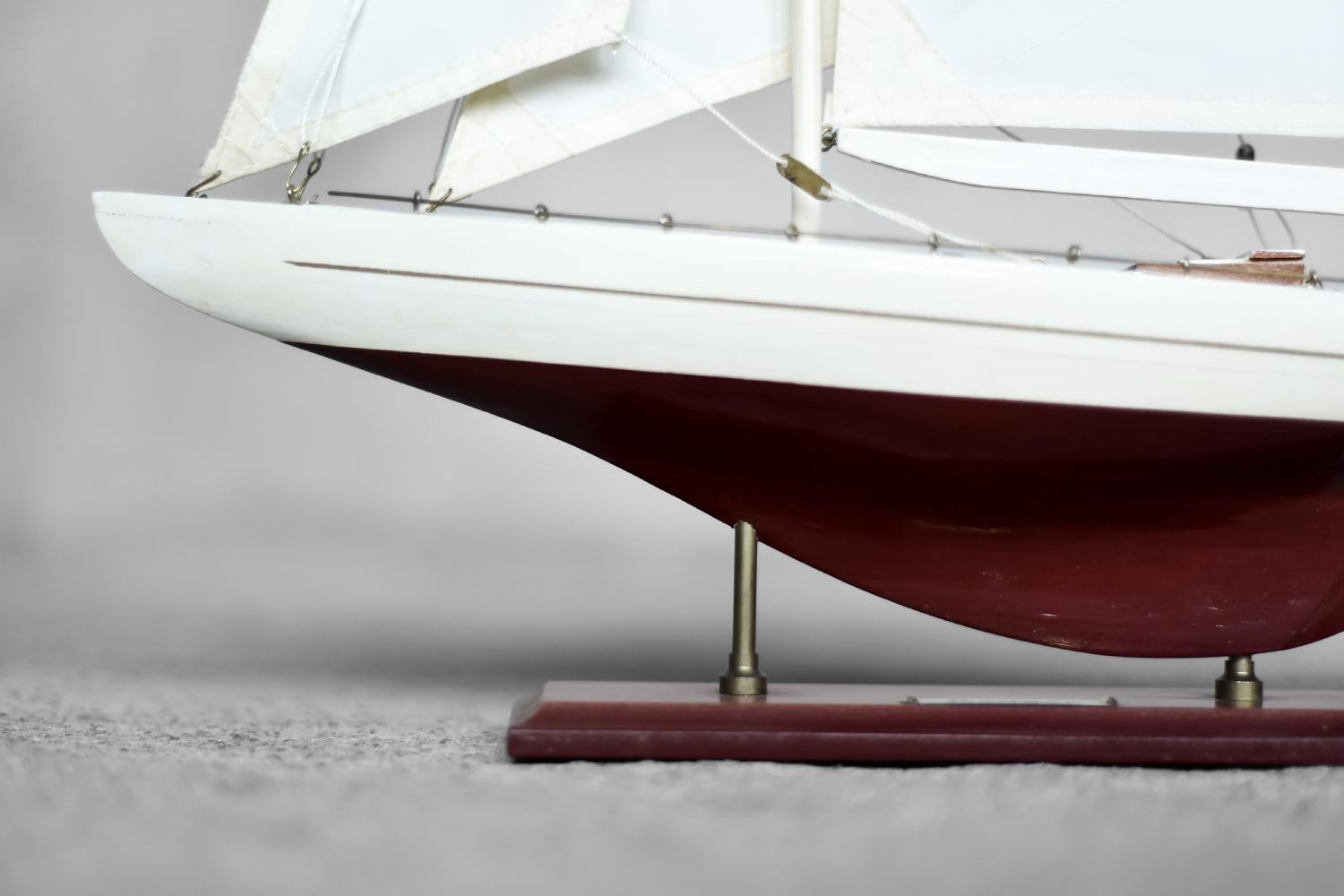 Mid-Century Scandinavian Modern Wooden J-Class Ranger J5 Yacht Model, 1960s For Sale 6