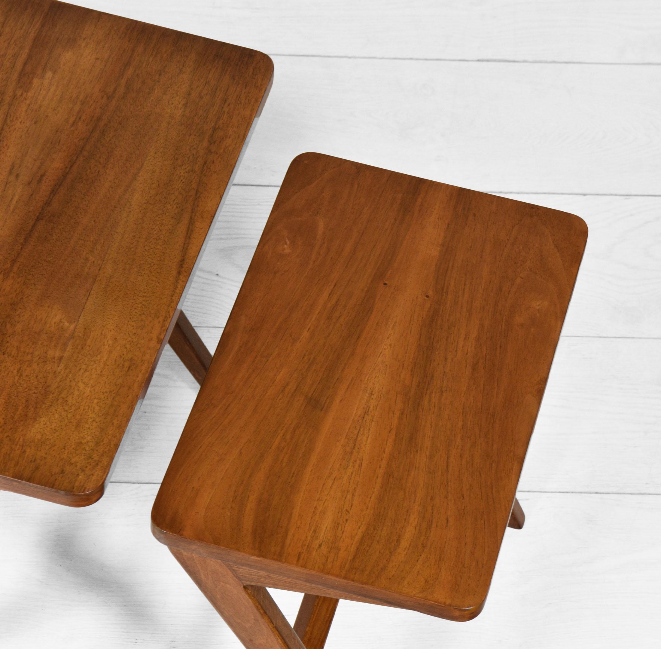 Mid Century Scandinavian Nest of Tables by Bengt Ruda In Good Condition In Norwich, GB