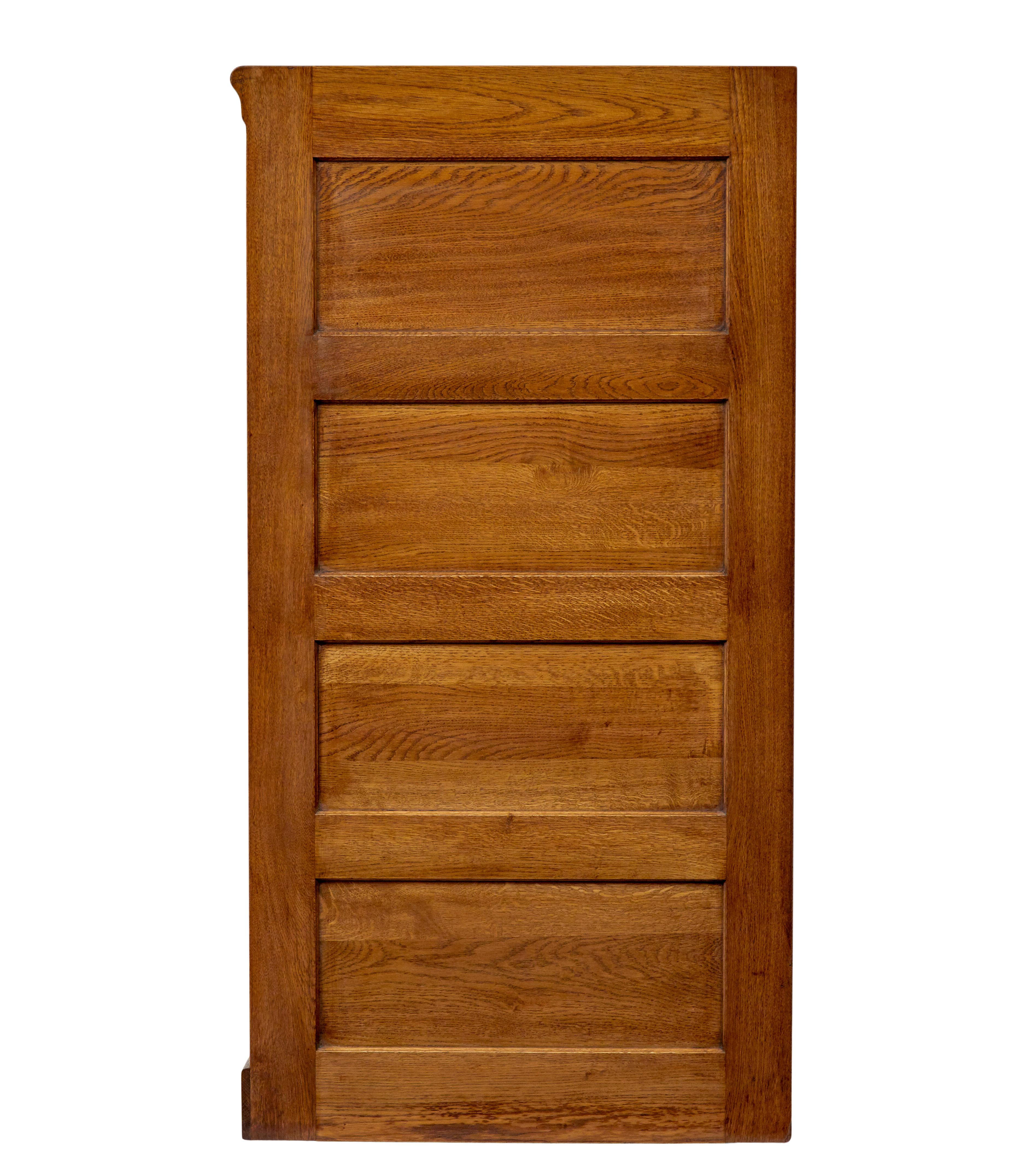 Swedish Mid century Scandinavian oak filing cabinet