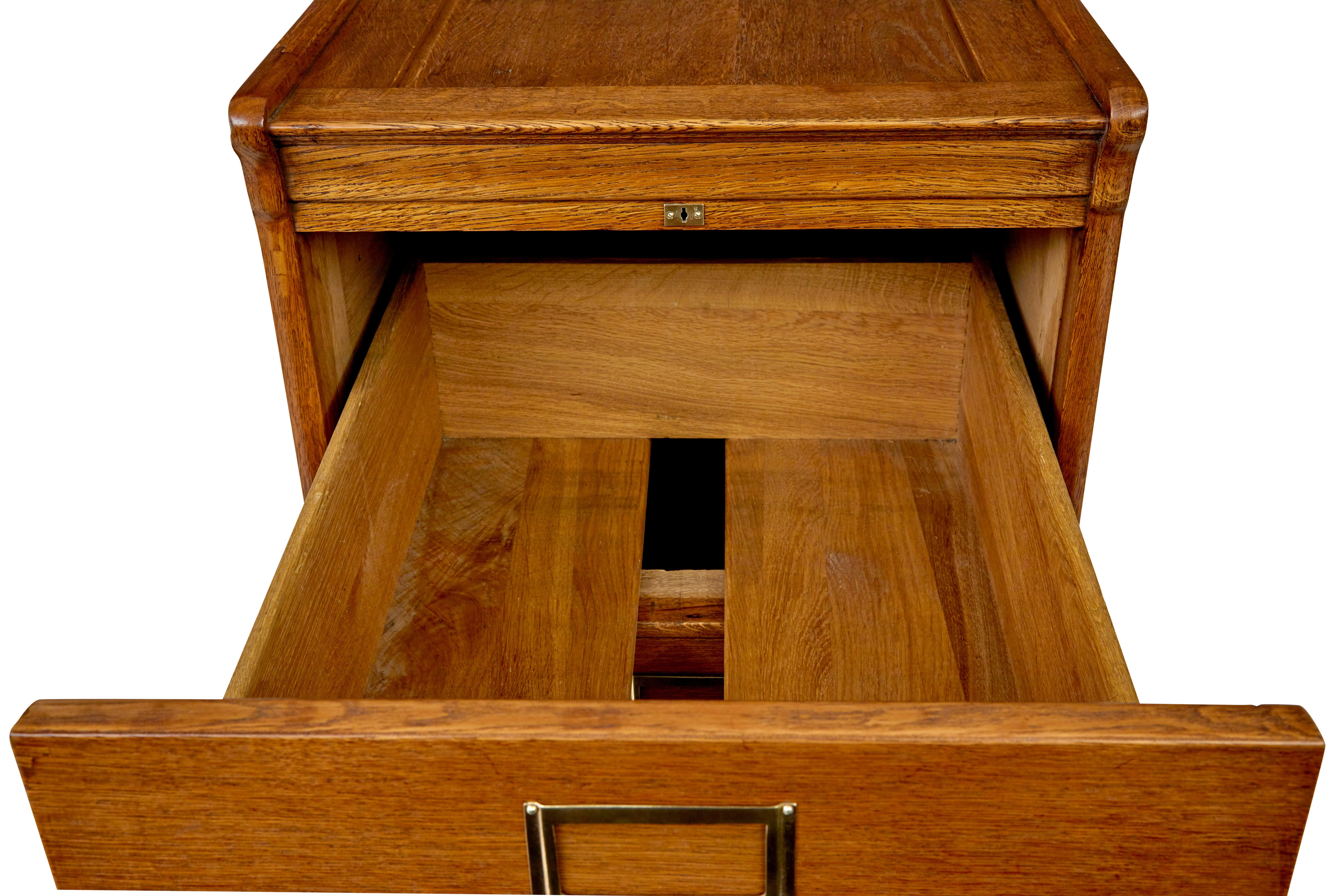 Cartella scandinava di metà secolo in Oak in vendita 1