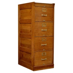 Mid century Scandinavian oak filing cabinet