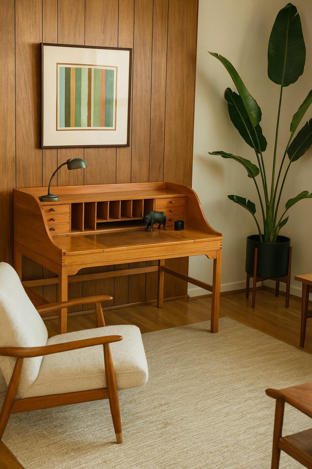 Andreas Hansen-Schreibtisch (Skandinavische Moderne) im Angebot