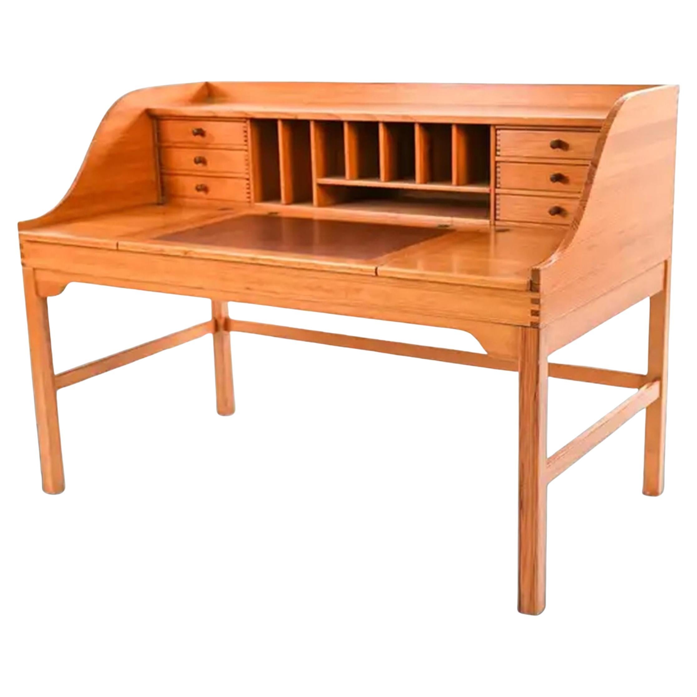 Mid-Century Scandinavian pine desk by Andreas Hansen