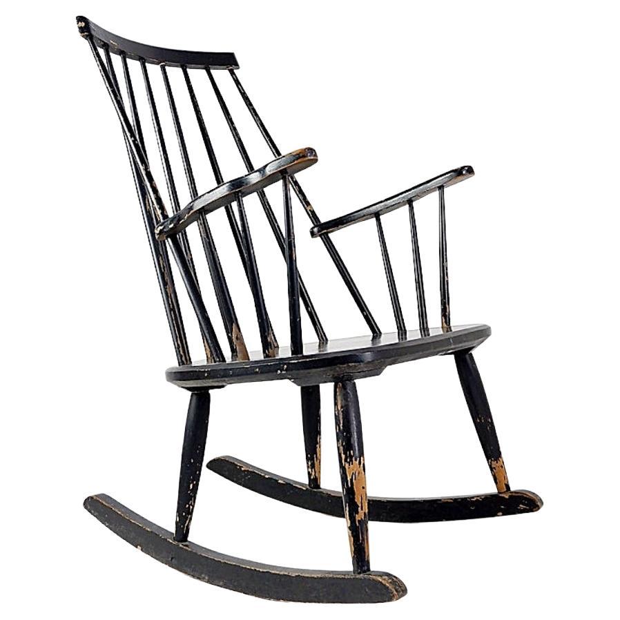 Mid-Century Scandinavian Rocking Chair - 1960s