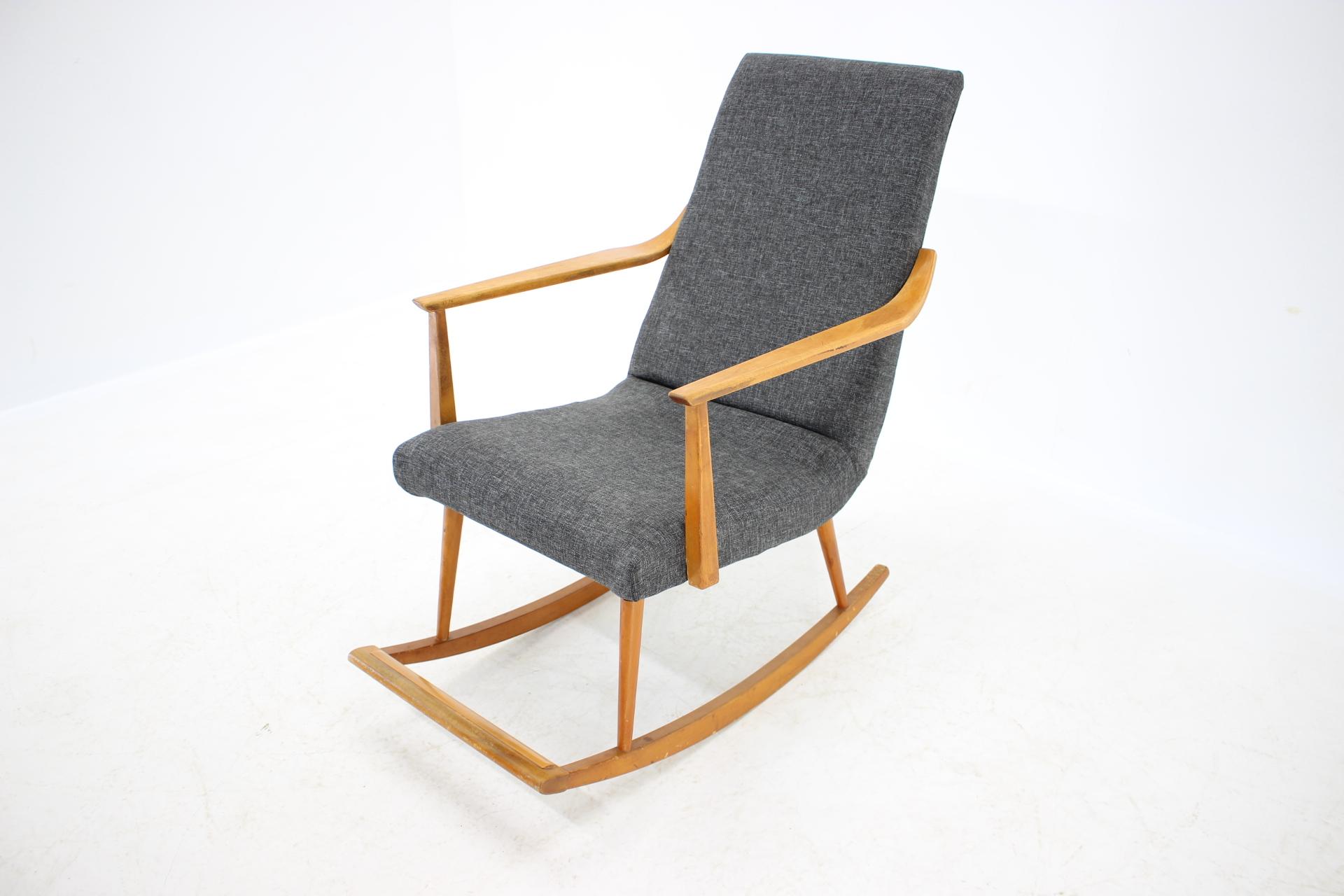 Midcentury Scandinavian Rocking Chair, Denmark, 1970s 1