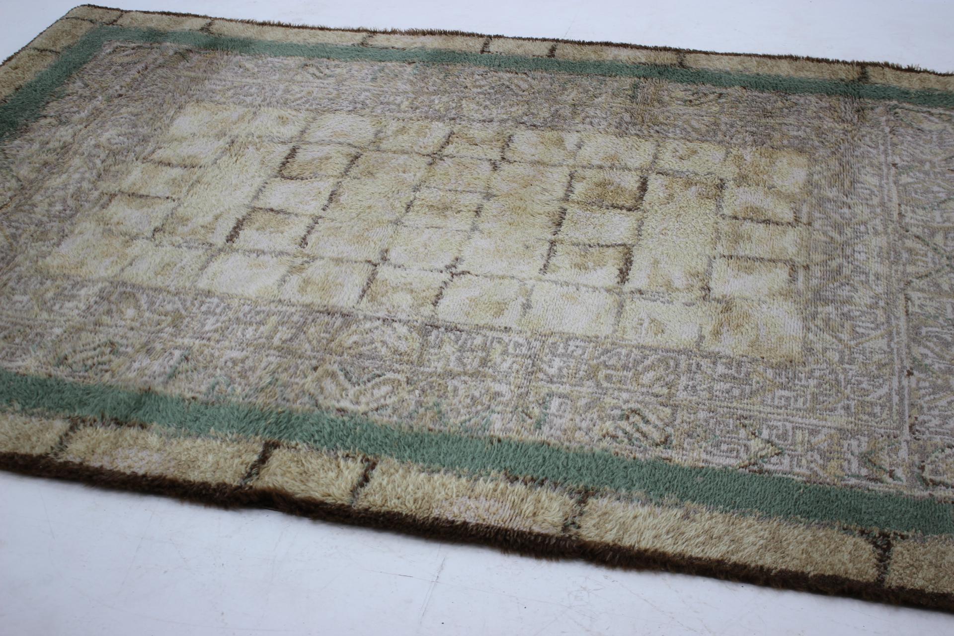 Midcentury Scandinavian Rug / Carpet, Denmark, 1960s In Good Condition In Praha, CZ