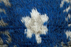 Mid-Century Scandinavian Rya Pile Carpet By Margareta Grandin Nettles Bla Flora