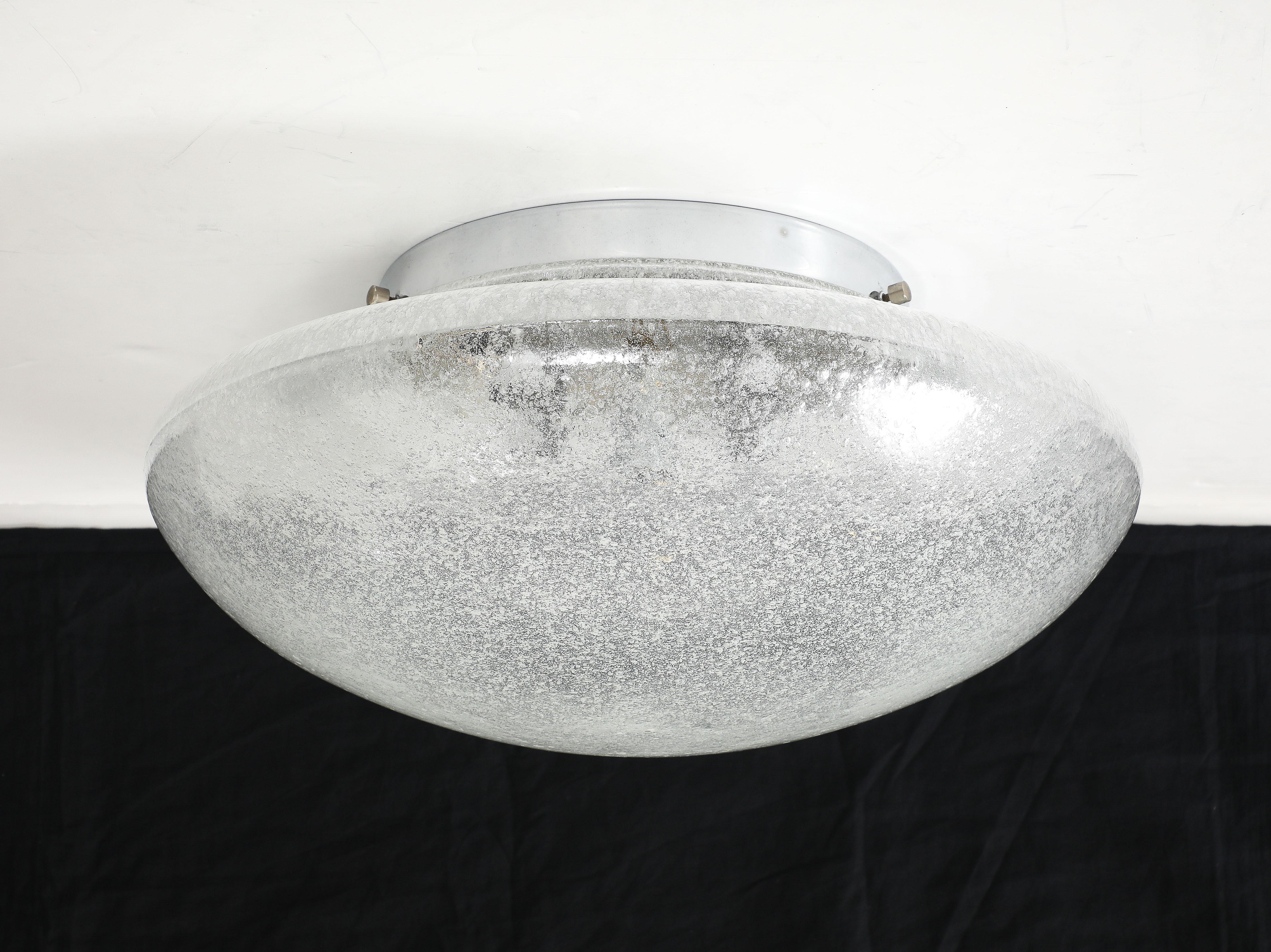 Flushmount de cristal escandinavo de mediados de siglo en venta 4