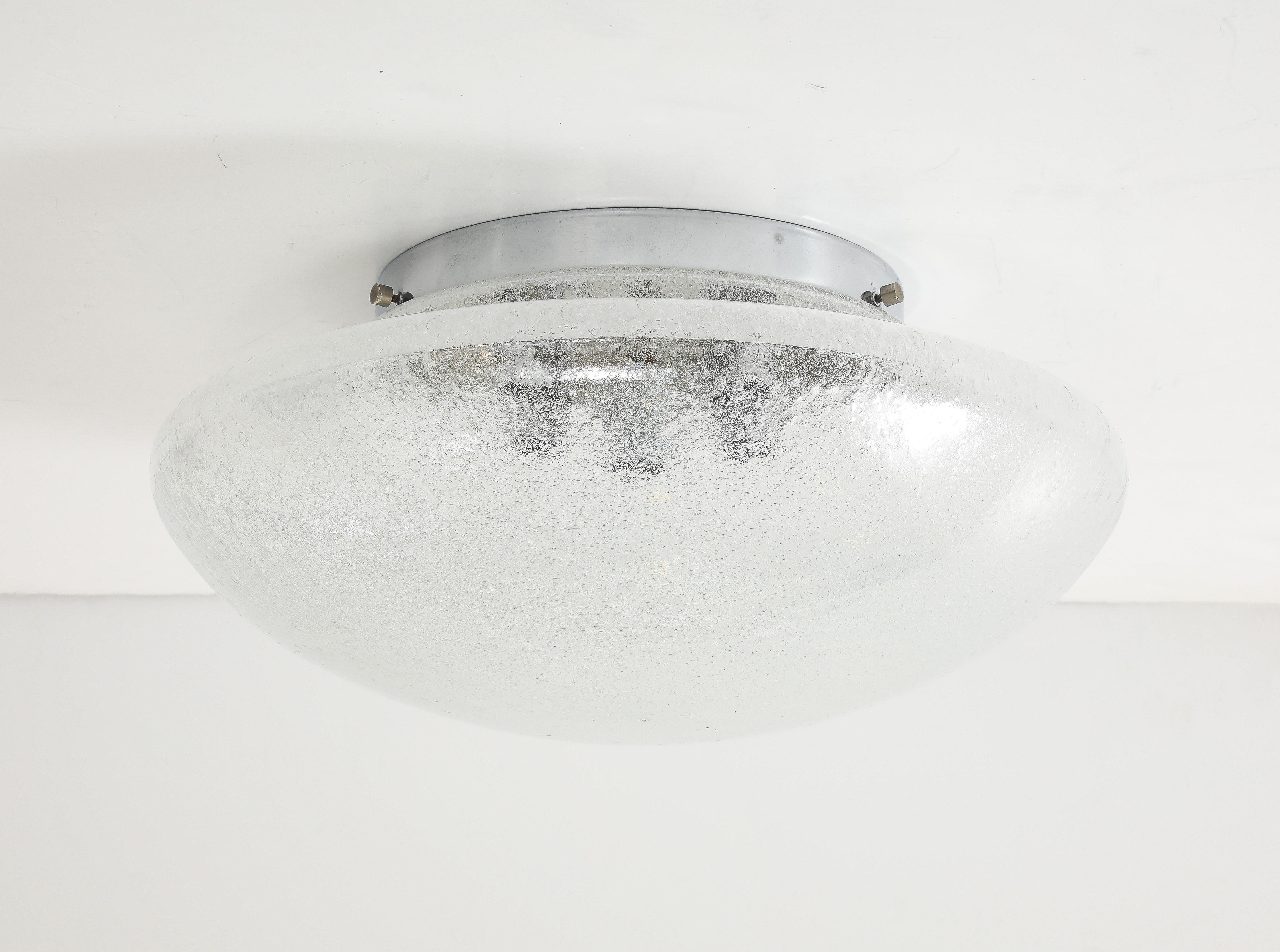 Flushmount de cristal escandinavo de mediados de siglo en venta 5