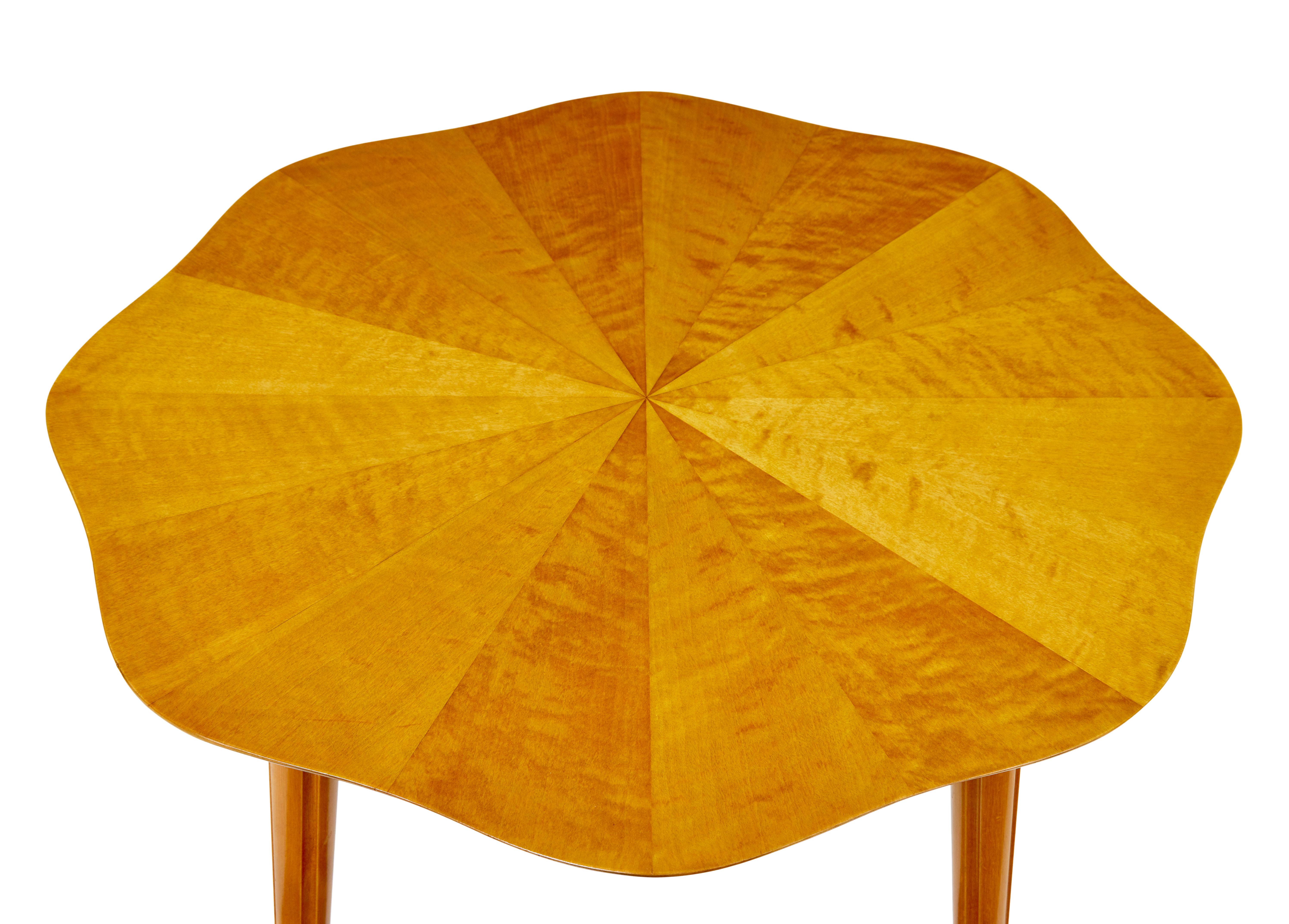 Skandinavischer Couchtisch aus segmentierter Birke aus der Mitte des Jahrhunderts (Moderne der Mitte des Jahrhunderts) im Angebot