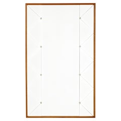 Specchio da parete a segmenti scandinavo di metà secolo